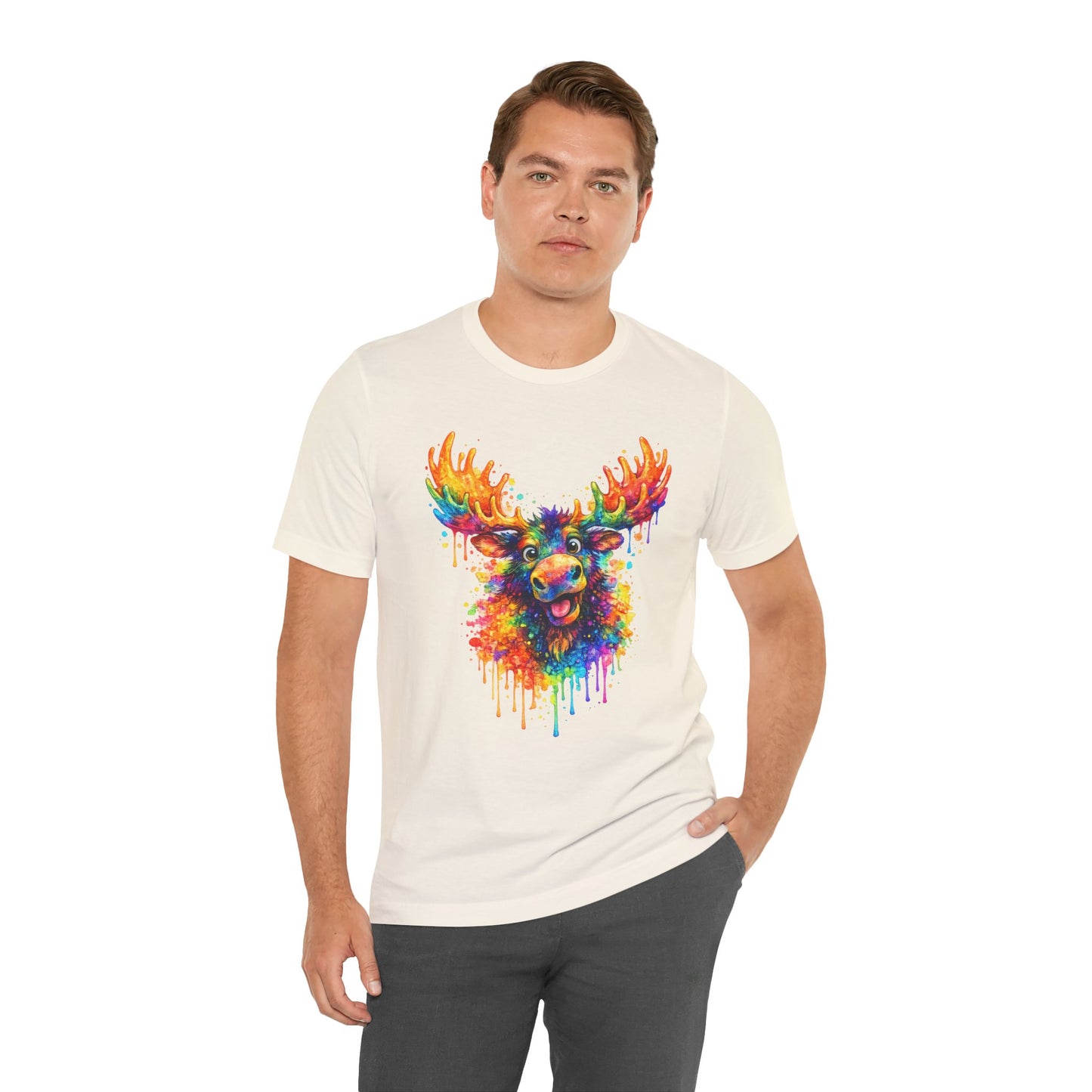 Watercolor Wildlife Moose T-Shirt