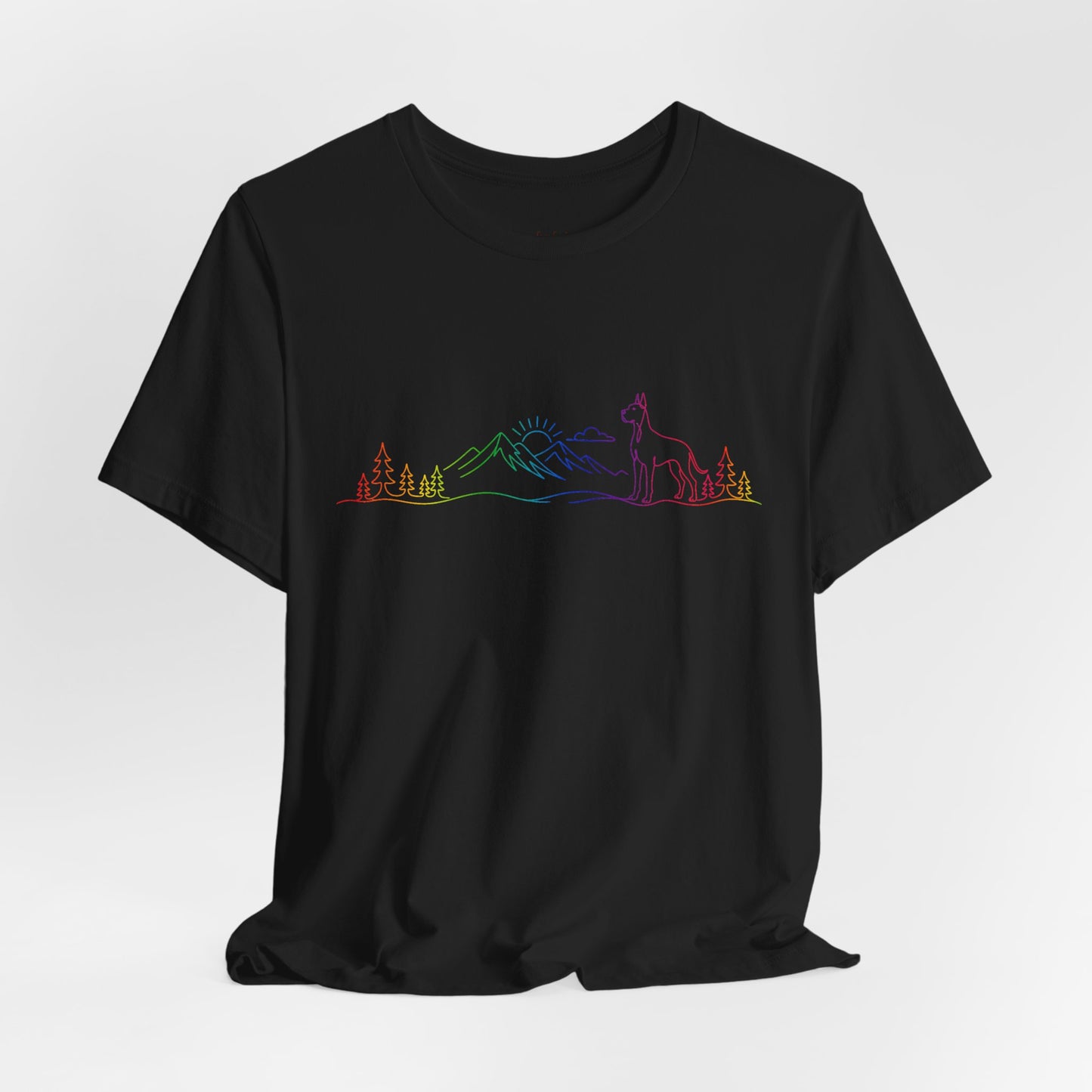 Cropped Great Dane Wild Lines T-Shirt