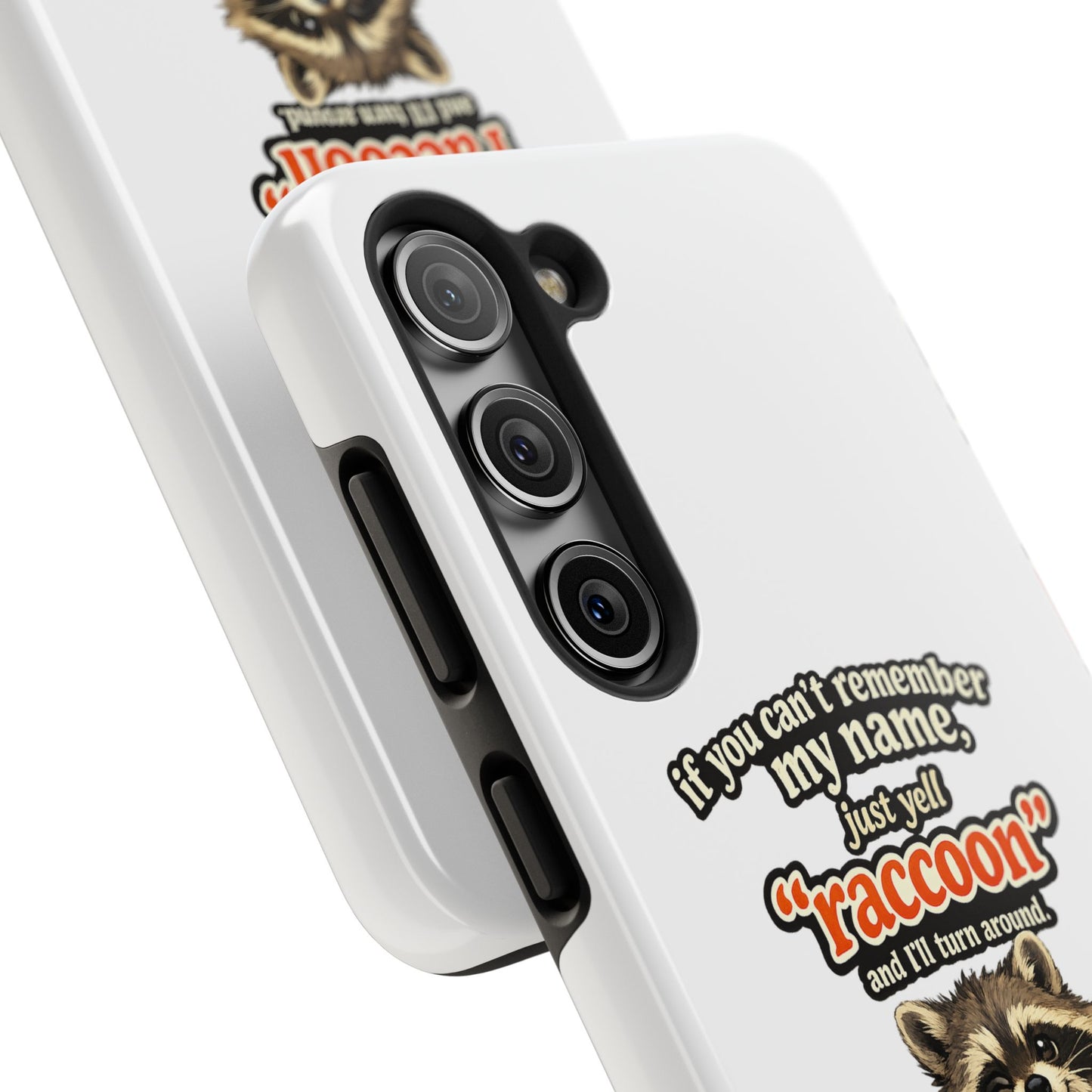 Yell Raccoon Phone Case — Tough & Cute Protective Phone Cover