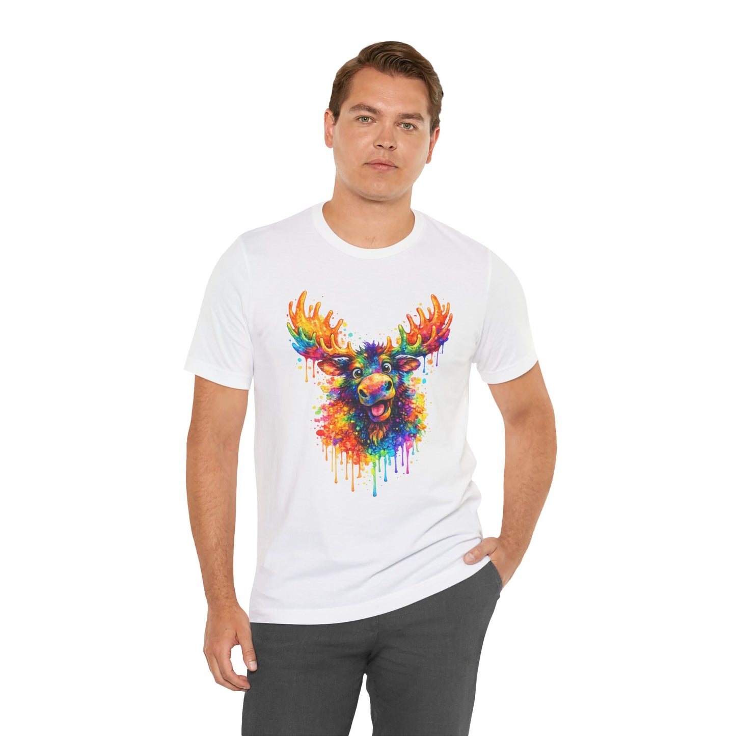 Watercolor Wildlife Moose T-Shirt