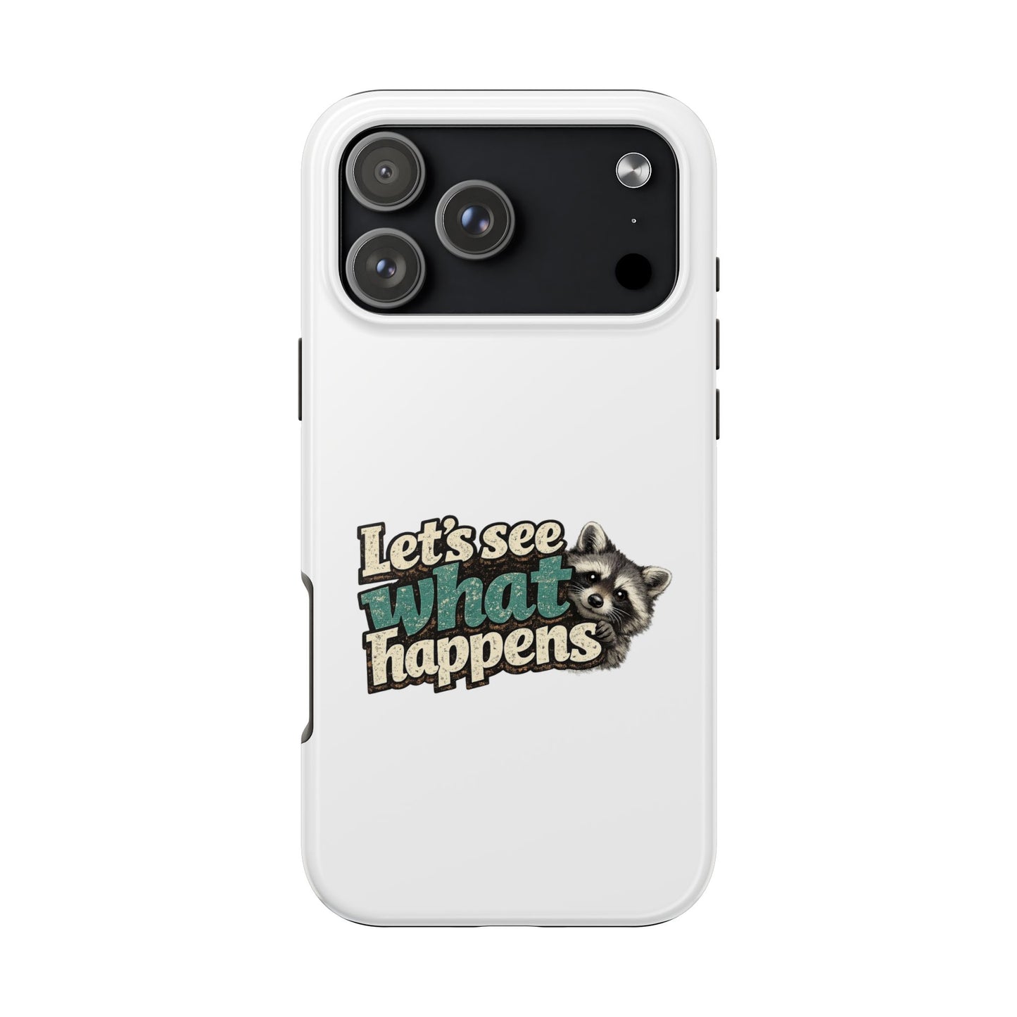 Peek & See Raccoon Phone Case — Tough & Cute Protective Phone Cover