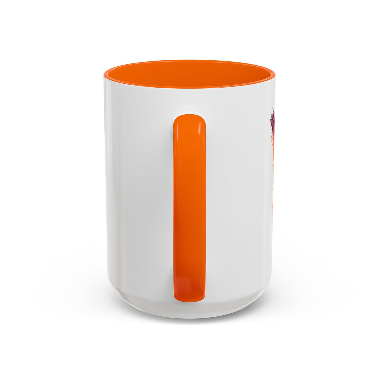 Cheerful Watercolor Raccoon Accent Coffee Mug