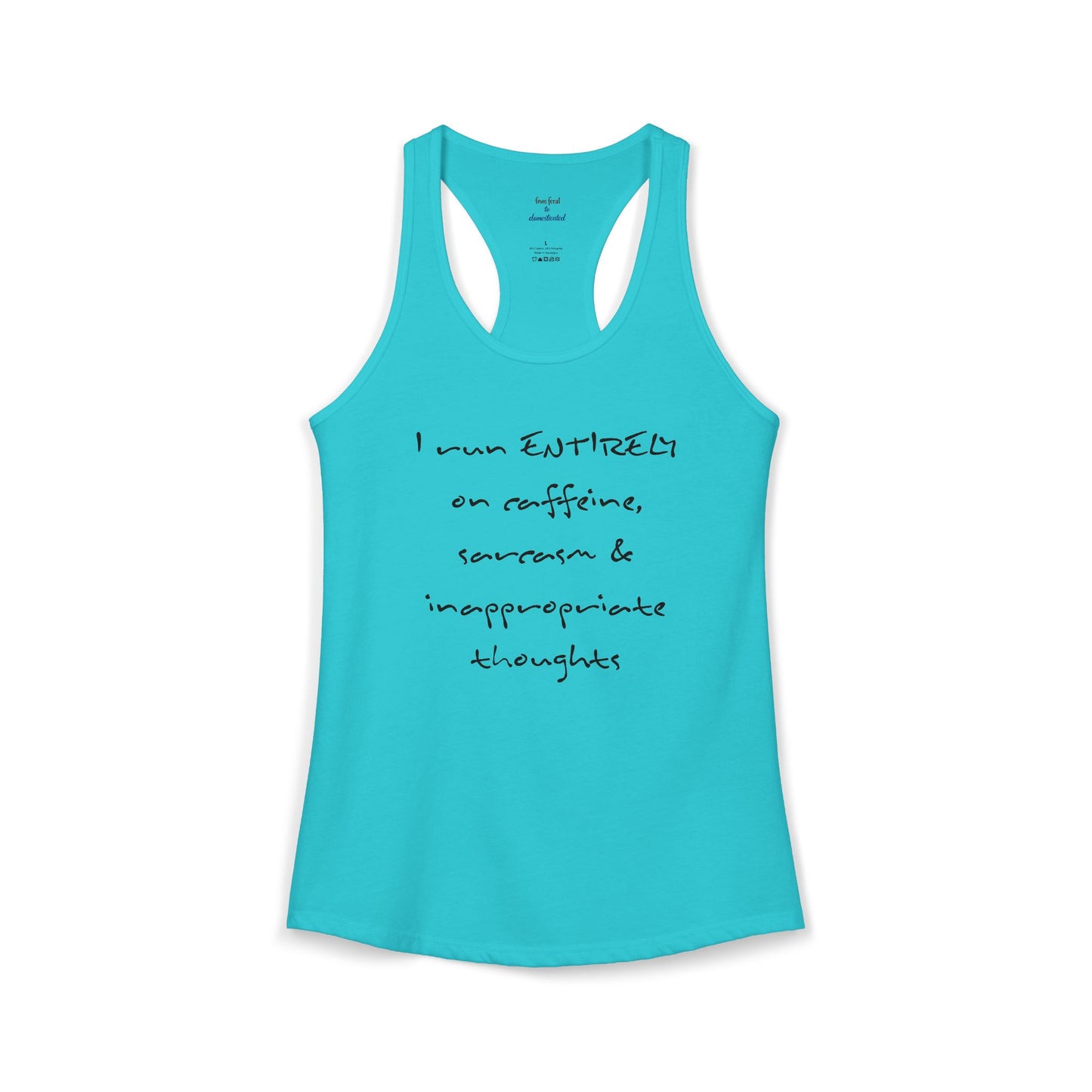I Run On Racerback Tank