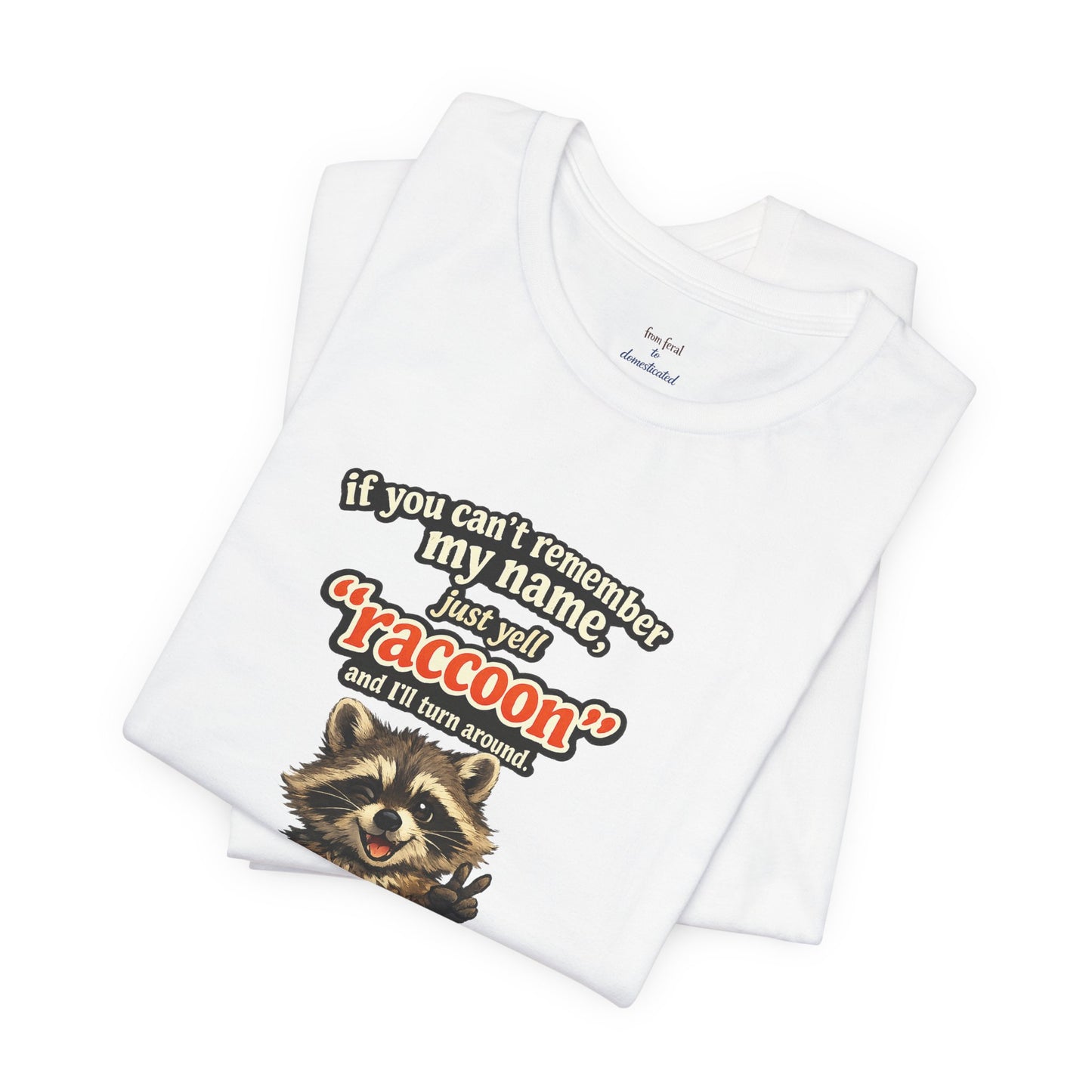 Yell Raccoon T-shirt