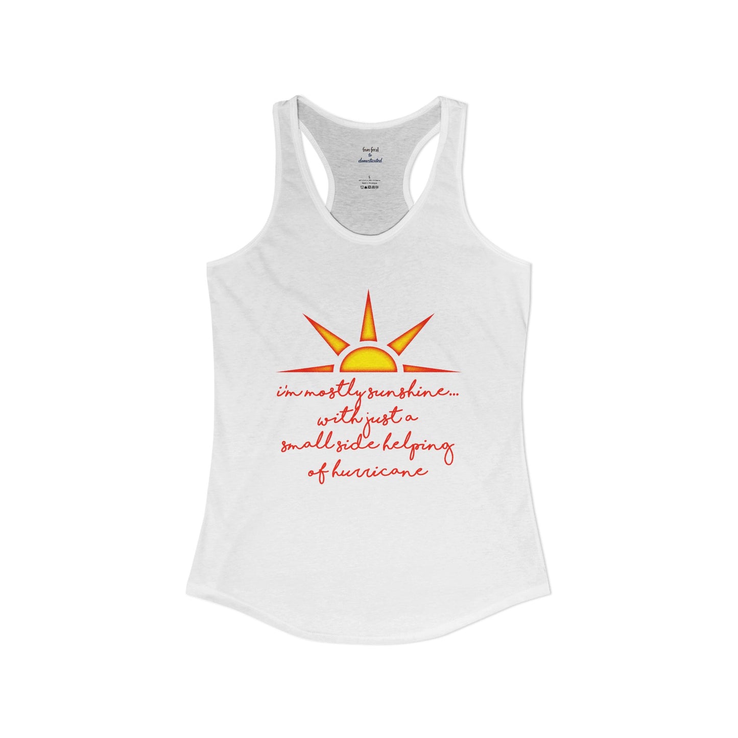 Sunshine and Hurricane Racerback Tank