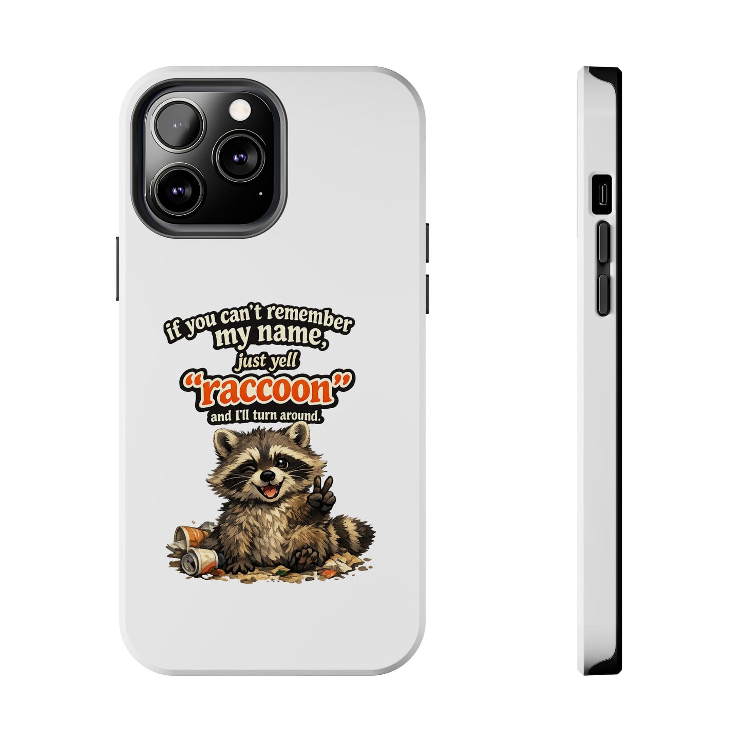 Yell Raccoon Phone Case — Tough & Cute Protective Phone Cover