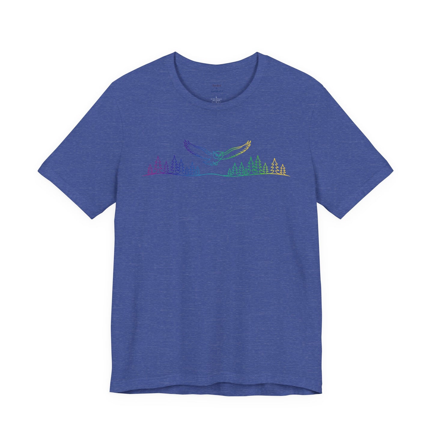 Owl | Colorful Line-Work T-Shirt