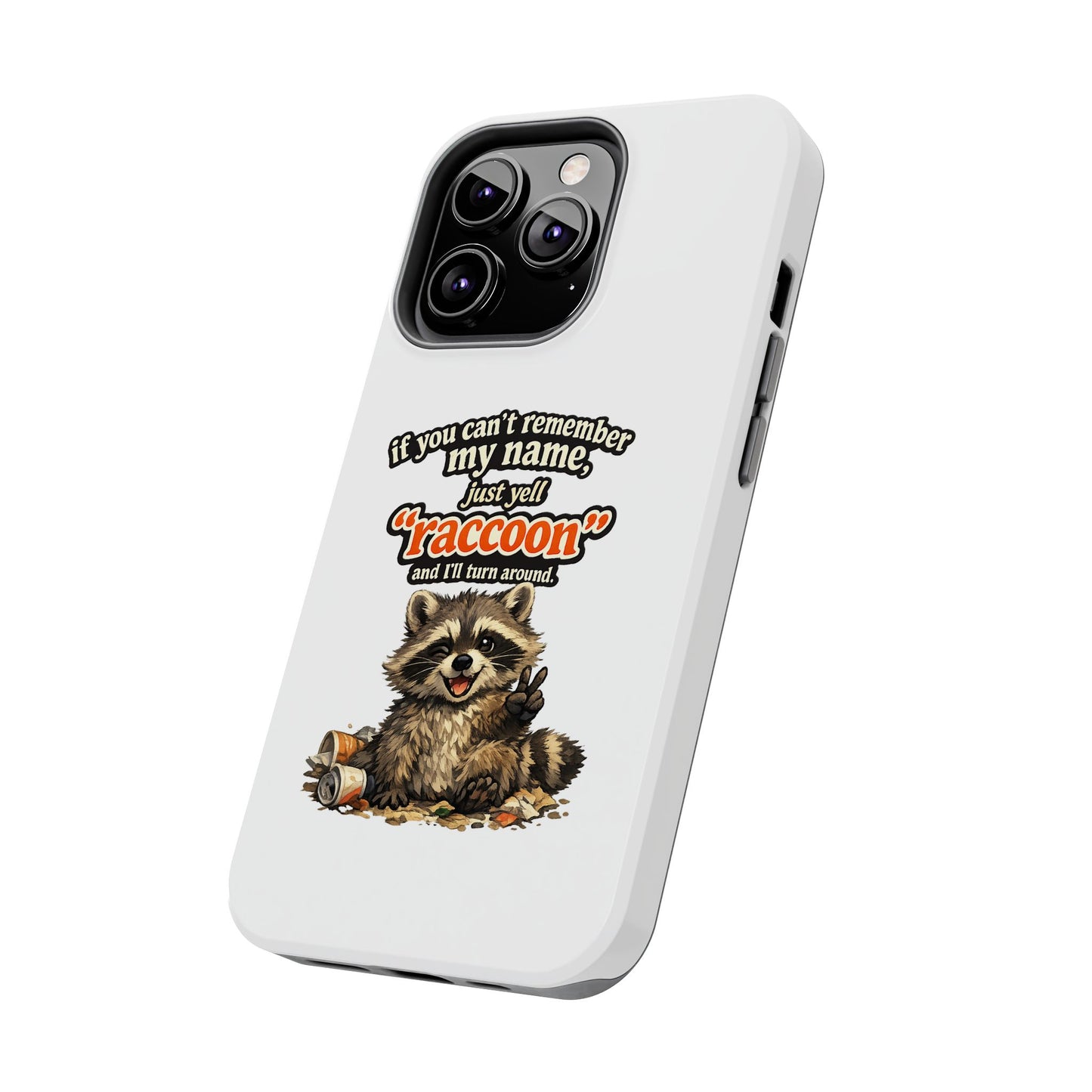 Yell Raccoon Phone Case — Tough & Cute Protective Phone Cover