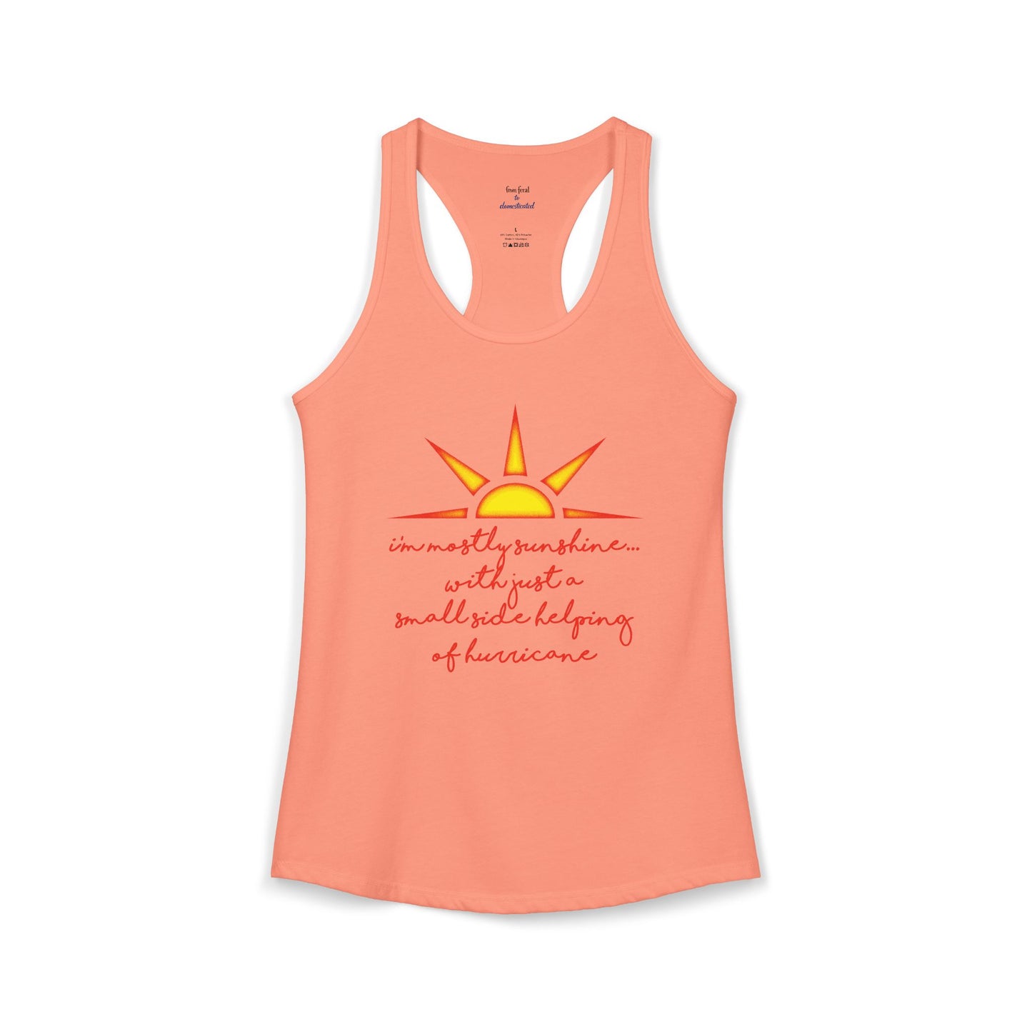 Sunshine and Hurricane Racerback Tank