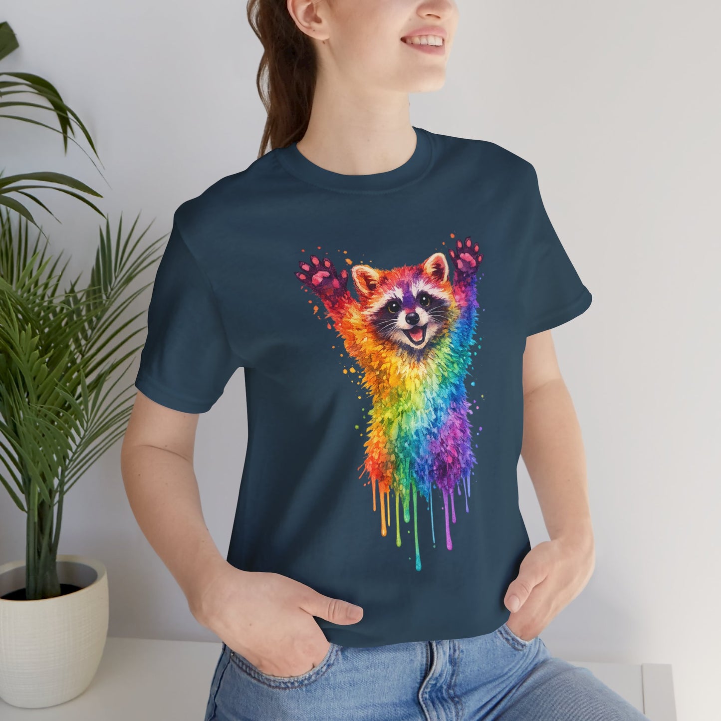 Watercolor Wildlife Raccoon T-Shirt