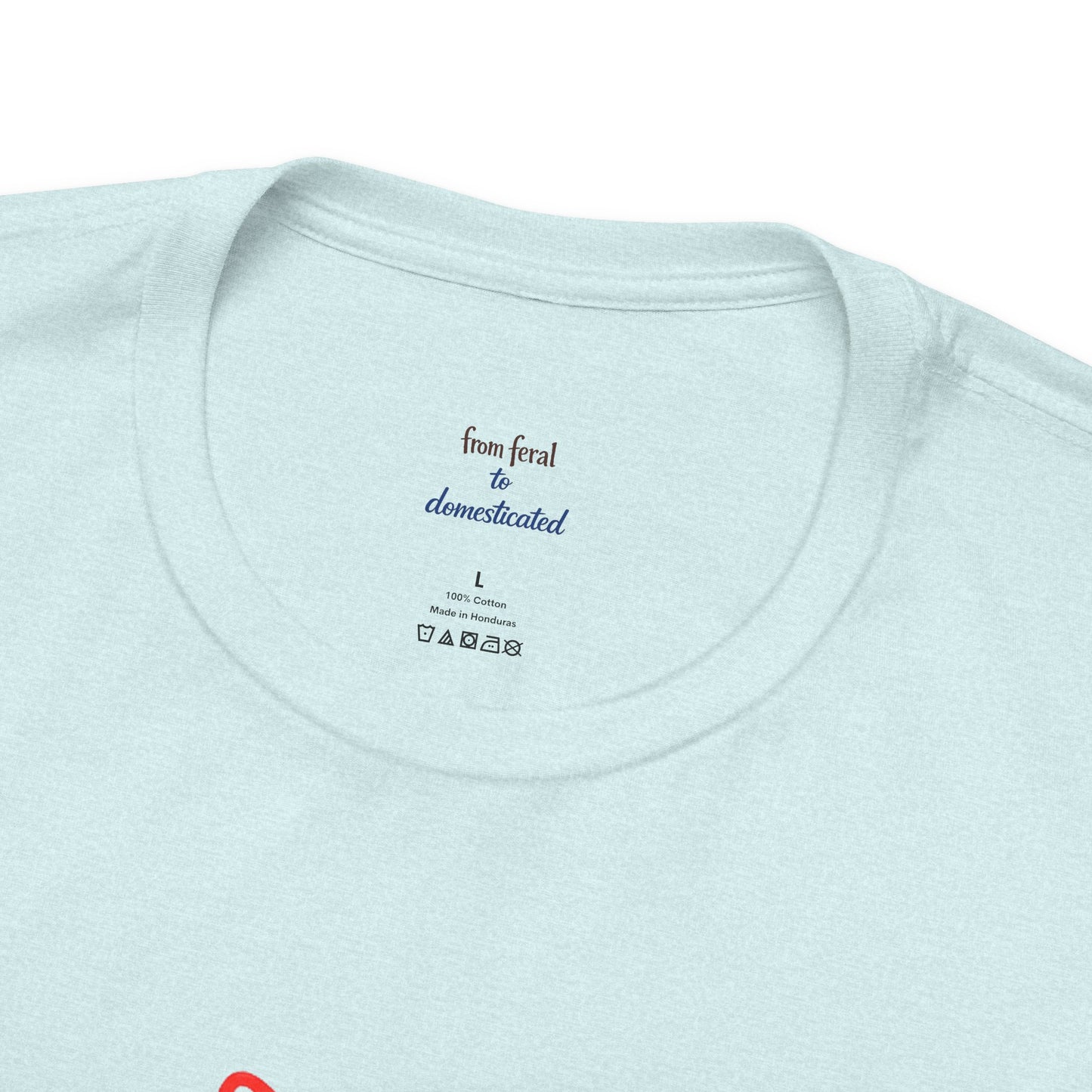 Colorful Line-Work Sitting Cat T-Shirt
