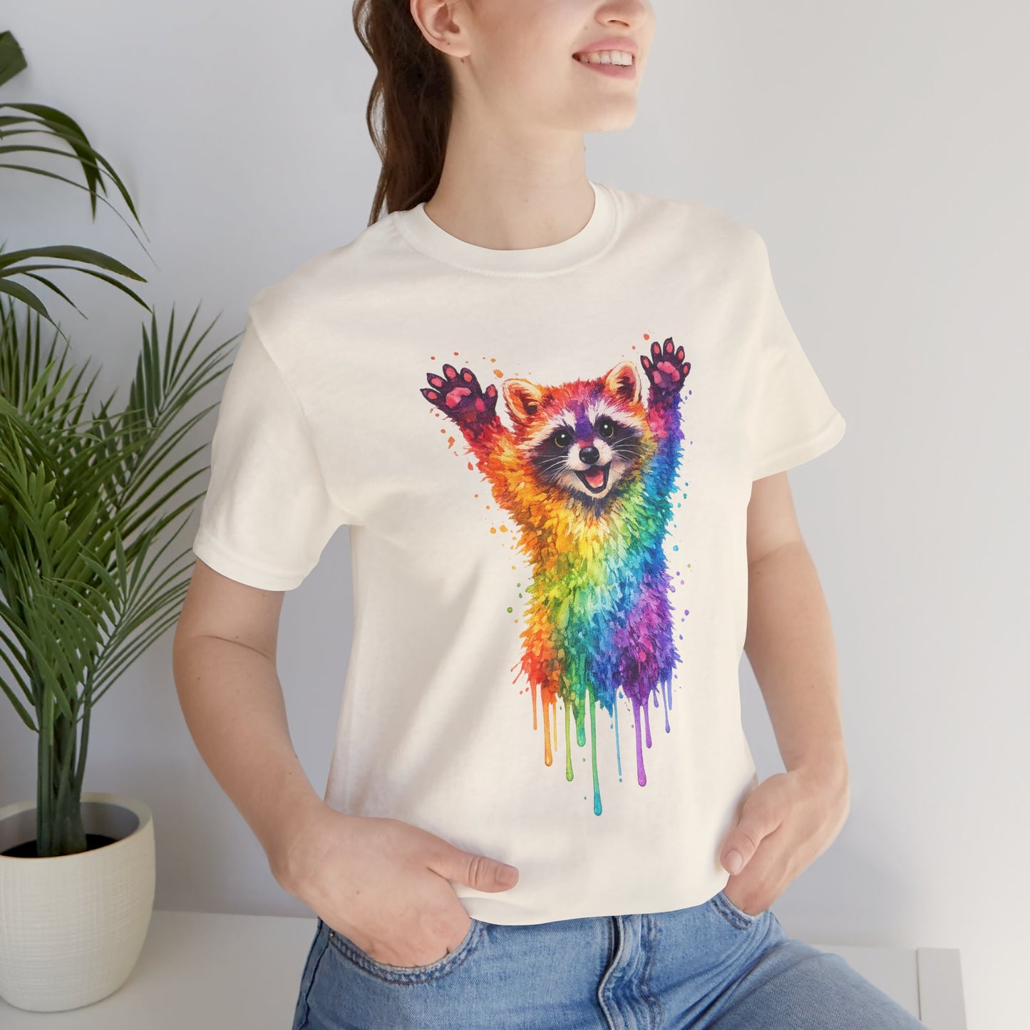 Watercolor Wildlife Raccoon T-Shirt