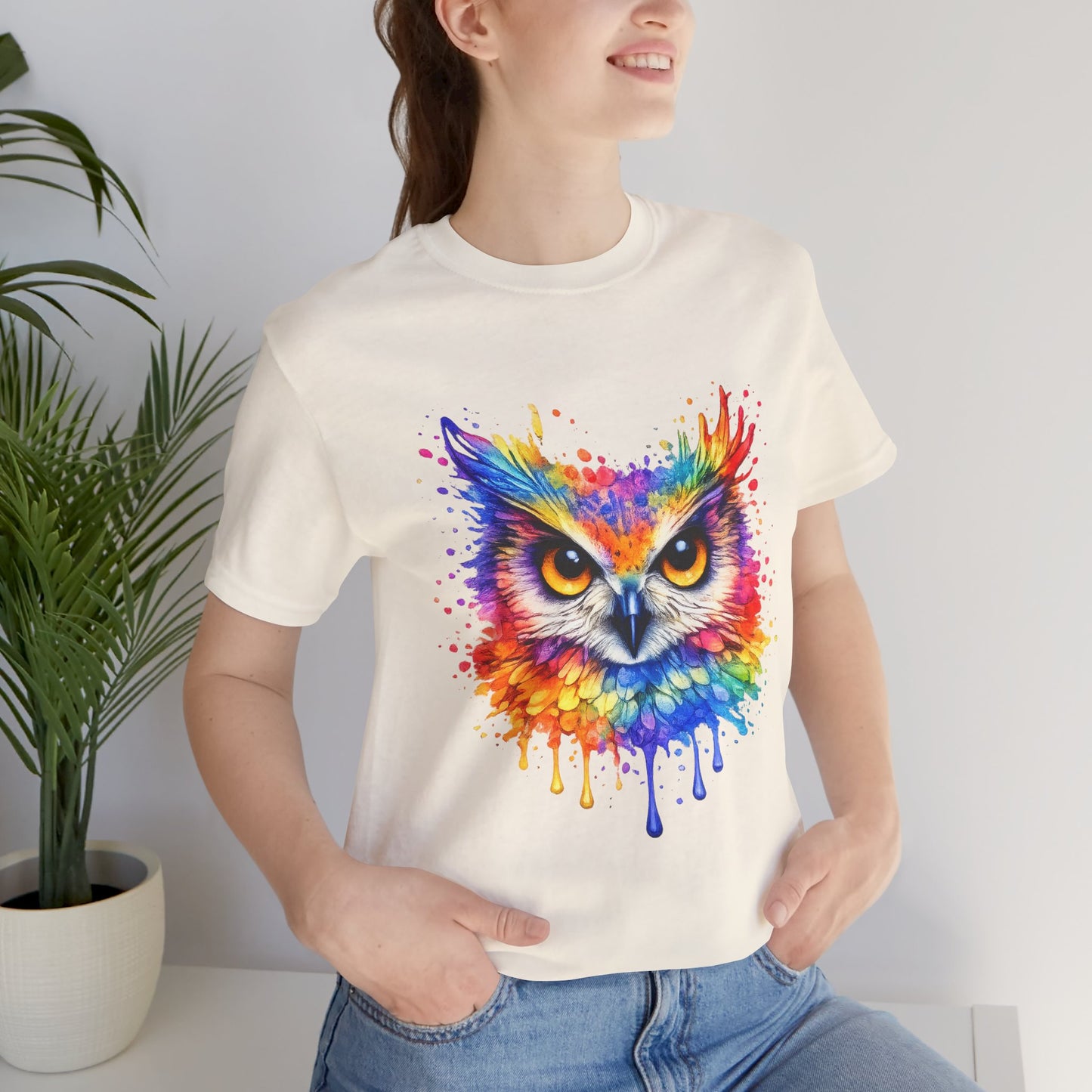 Watercolor Wildlife Owl T-Shirt
