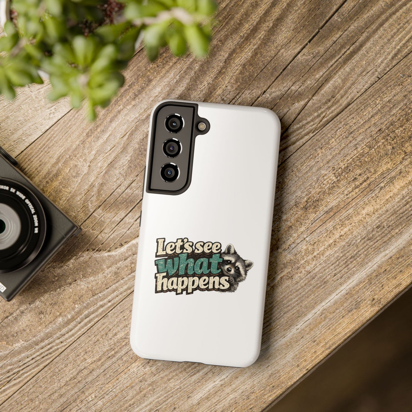 Peek & See Raccoon Phone Case — Tough & Cute Protective Phone Cover