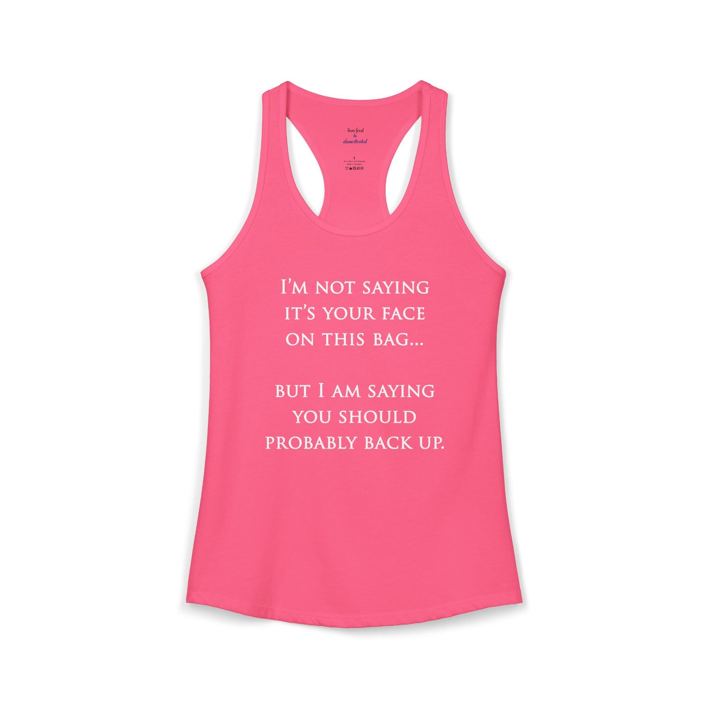 Face On The Bag Kickboxing Racerback Tank