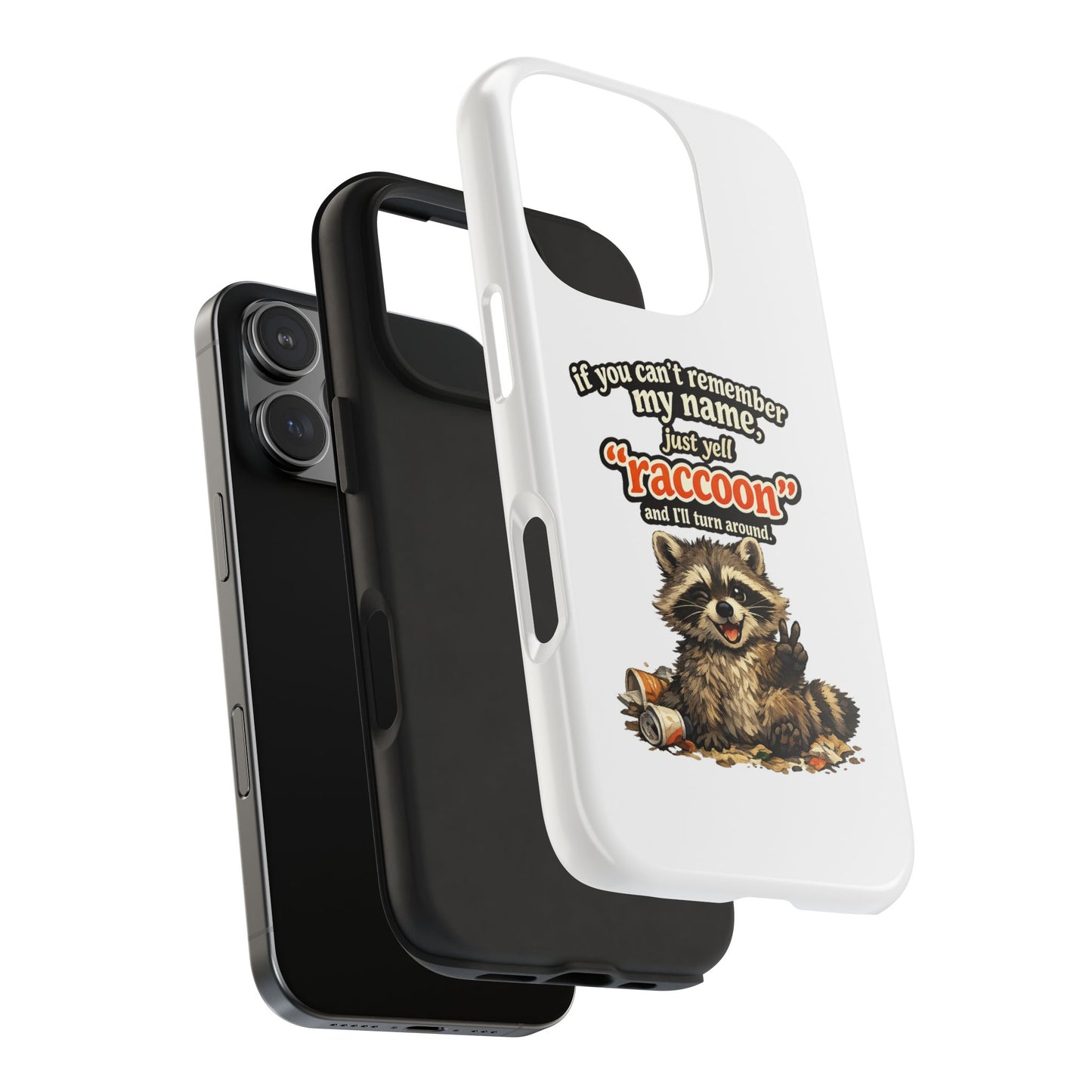 Yell Raccoon Phone Case — Tough & Cute Protective Phone Cover