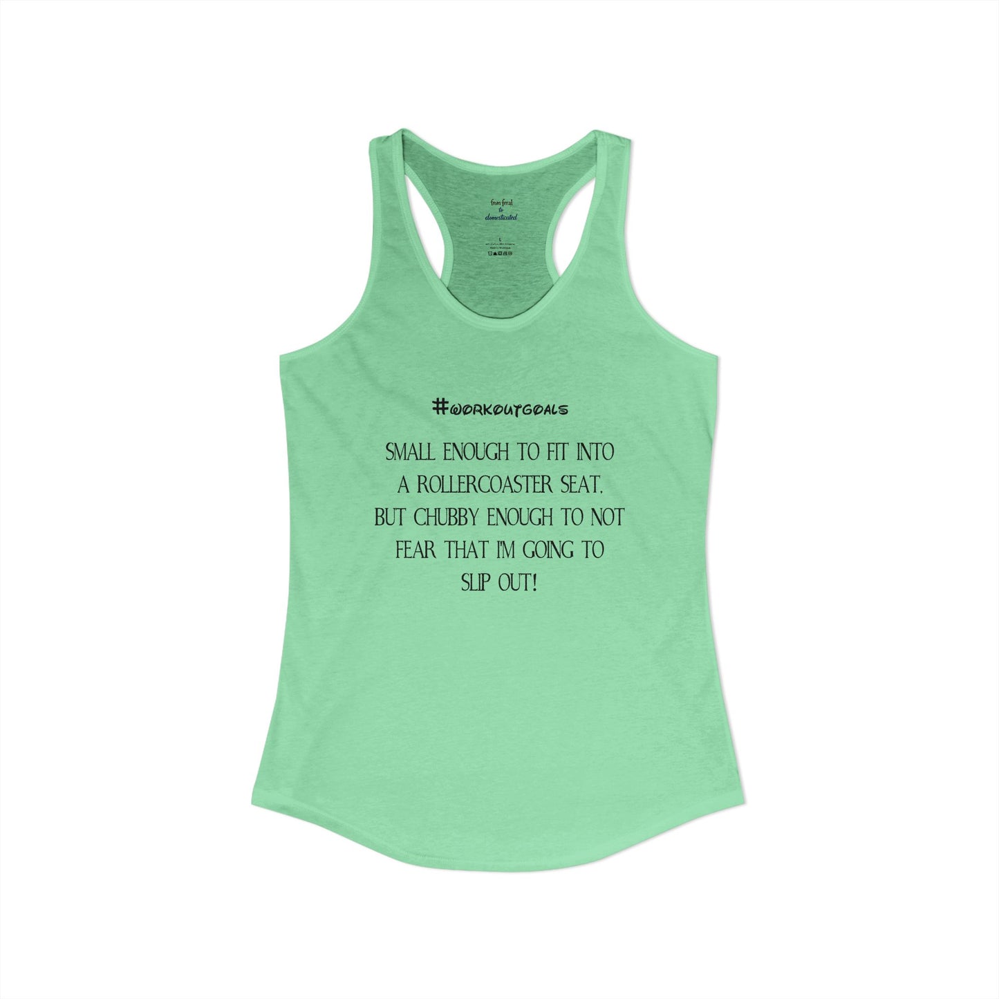 Workout Goals Racerback Tank
