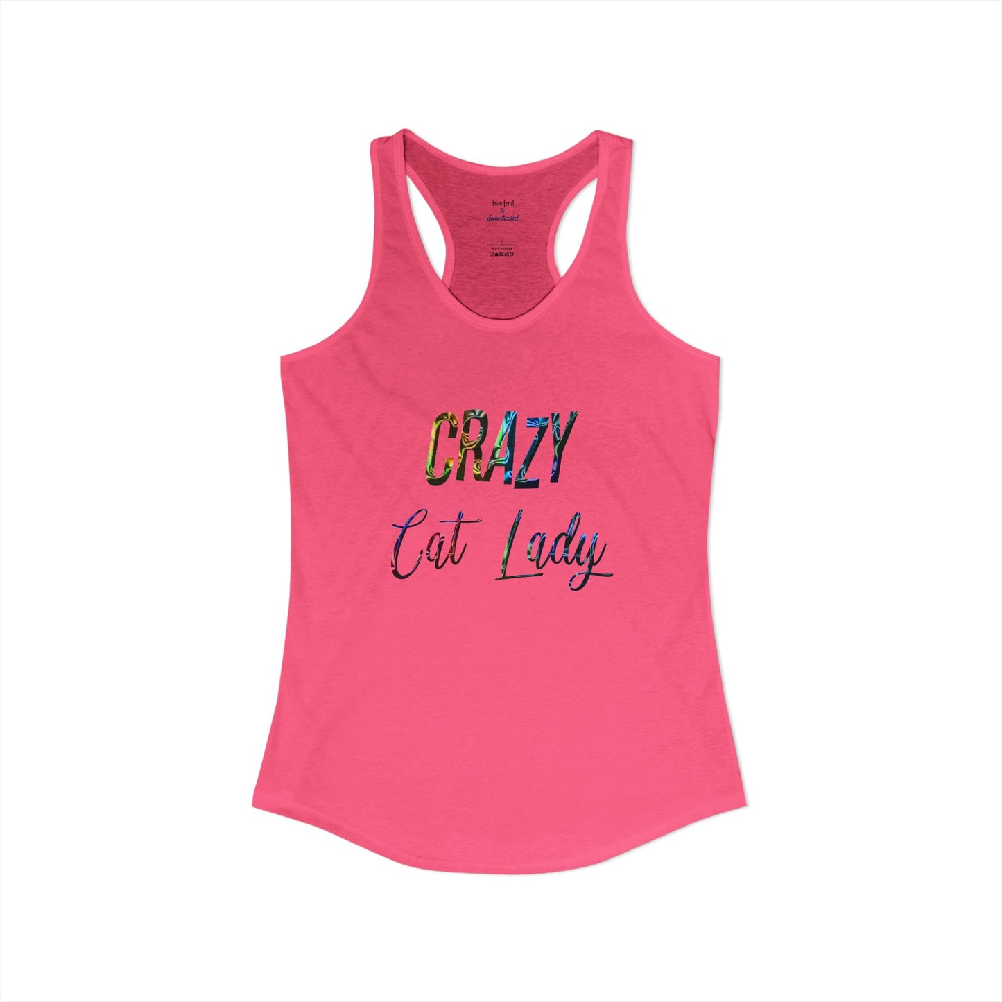 Crazy Cat Lady Racerback Tank