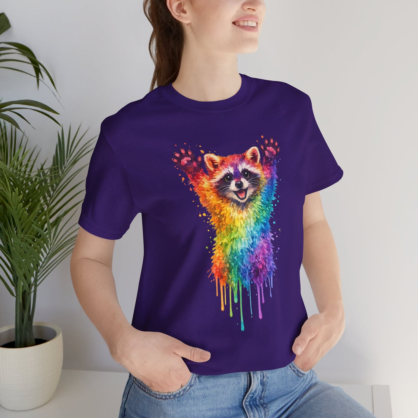 Watercolor Wildlife Raccoon T-Shirt