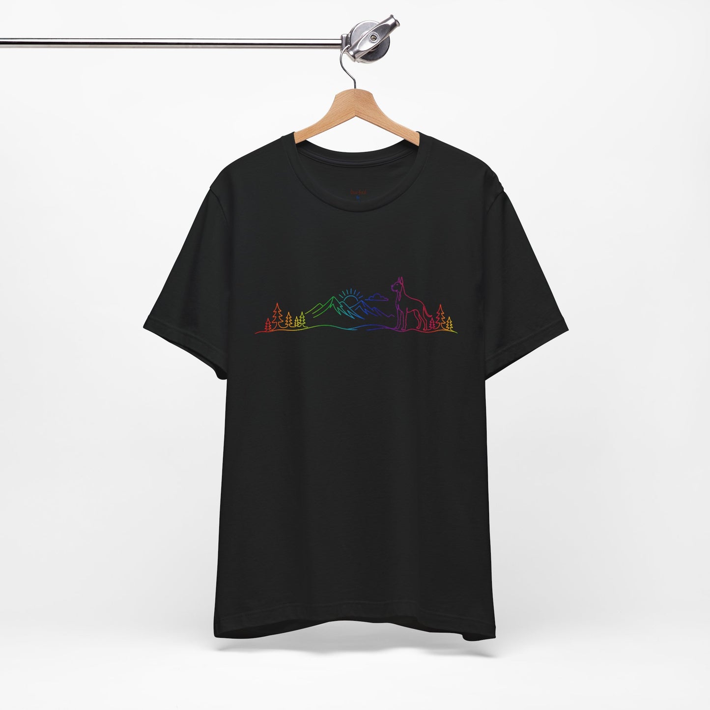 Cropped Great Dane Wild Lines T-Shirt