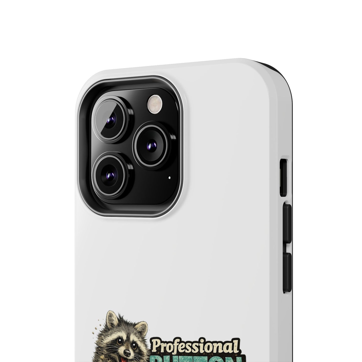Button Pusher Raccoon Phone Case — Tough & Cute Protective Phone Cover