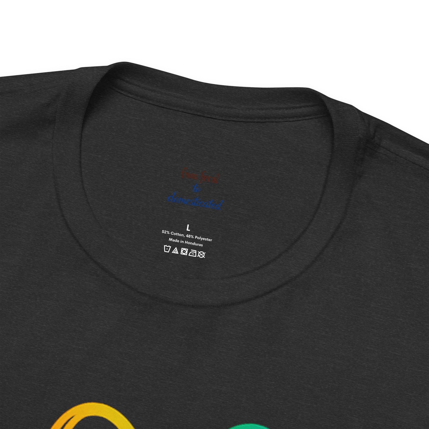 Heart/Paw Colorful Line-Work T-Shirt