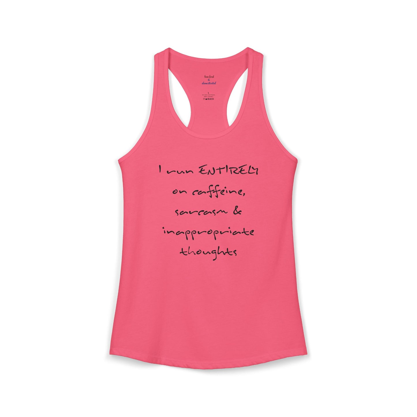 I Run On Racerback Tank