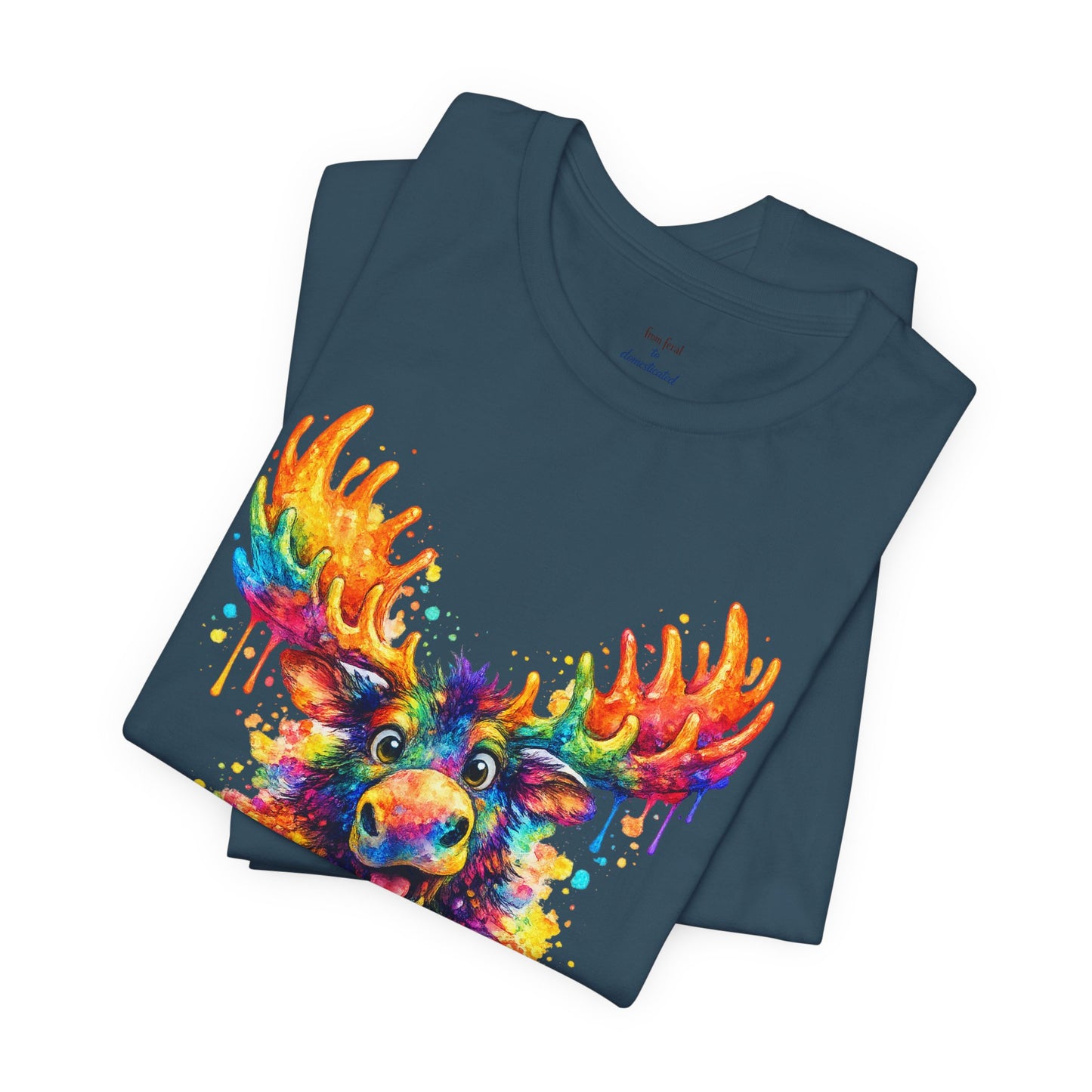 Watercolor Wildlife Moose T-Shirt