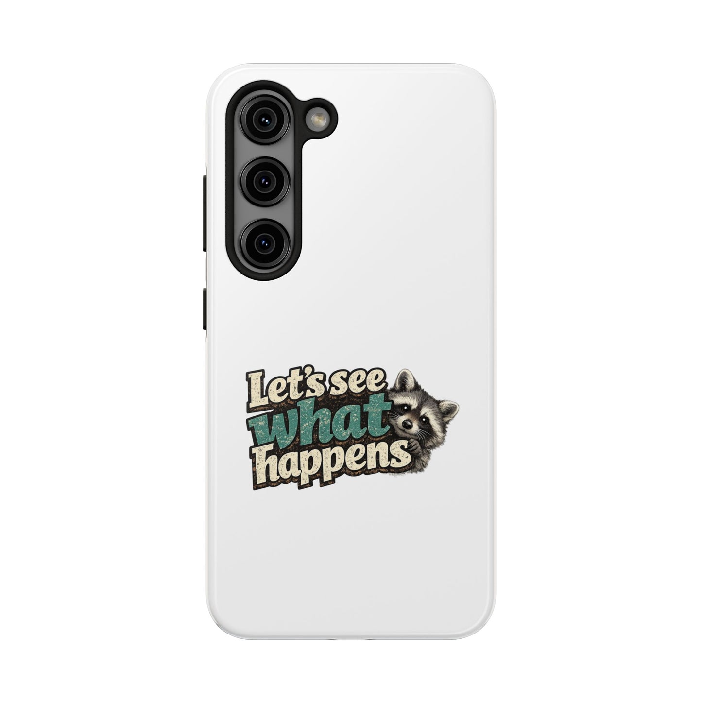Peek & See Raccoon Phone Case — Tough & Cute Protective Phone Cover