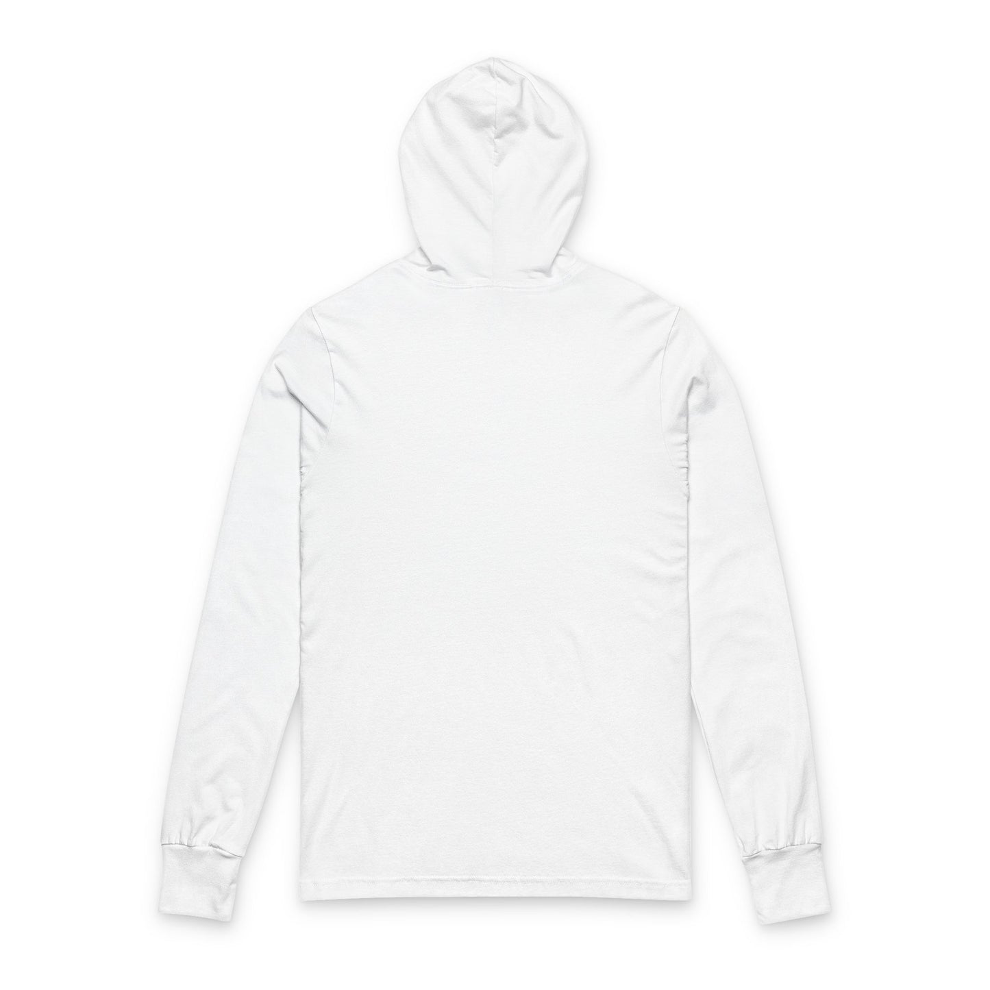 Rainbow Line Art Cat Hooded Long Sleeve Tee