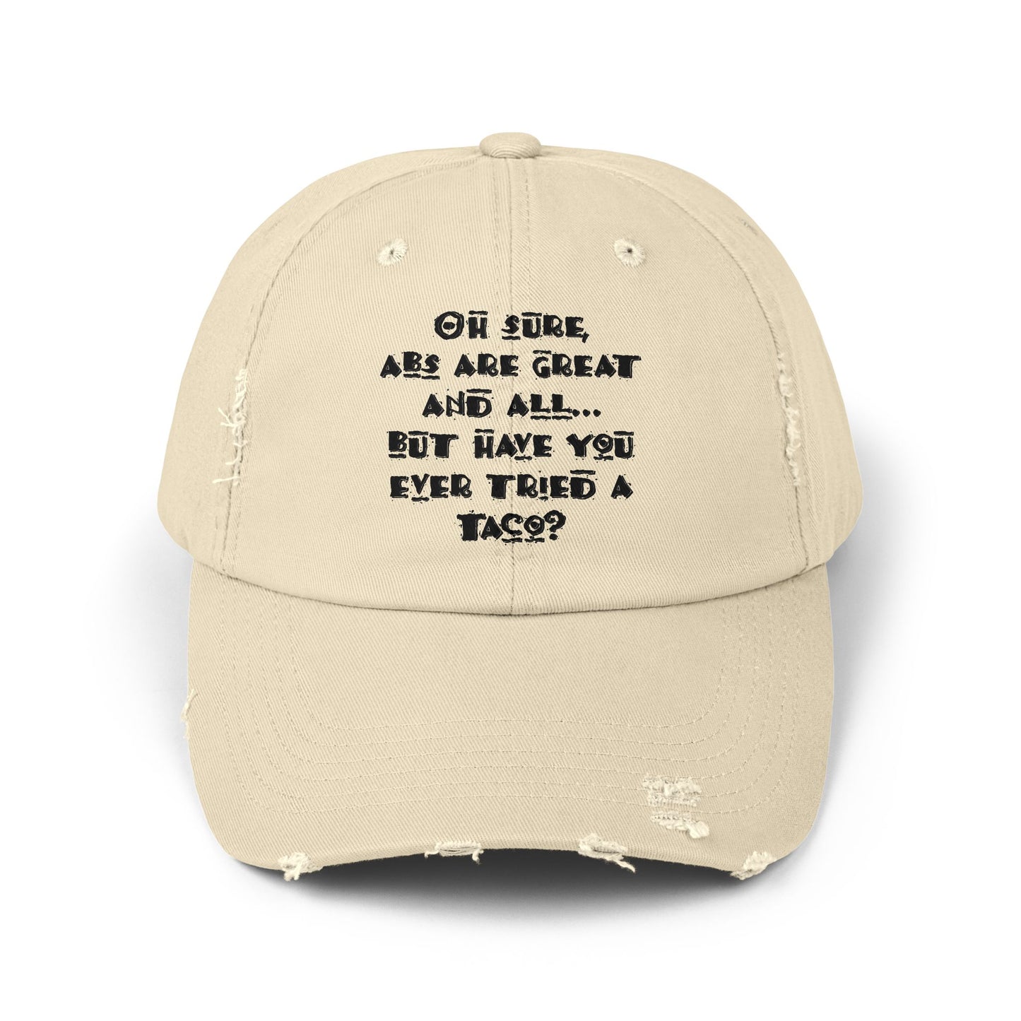"Tacos" Distressed Cap —  Funny Truth Hat