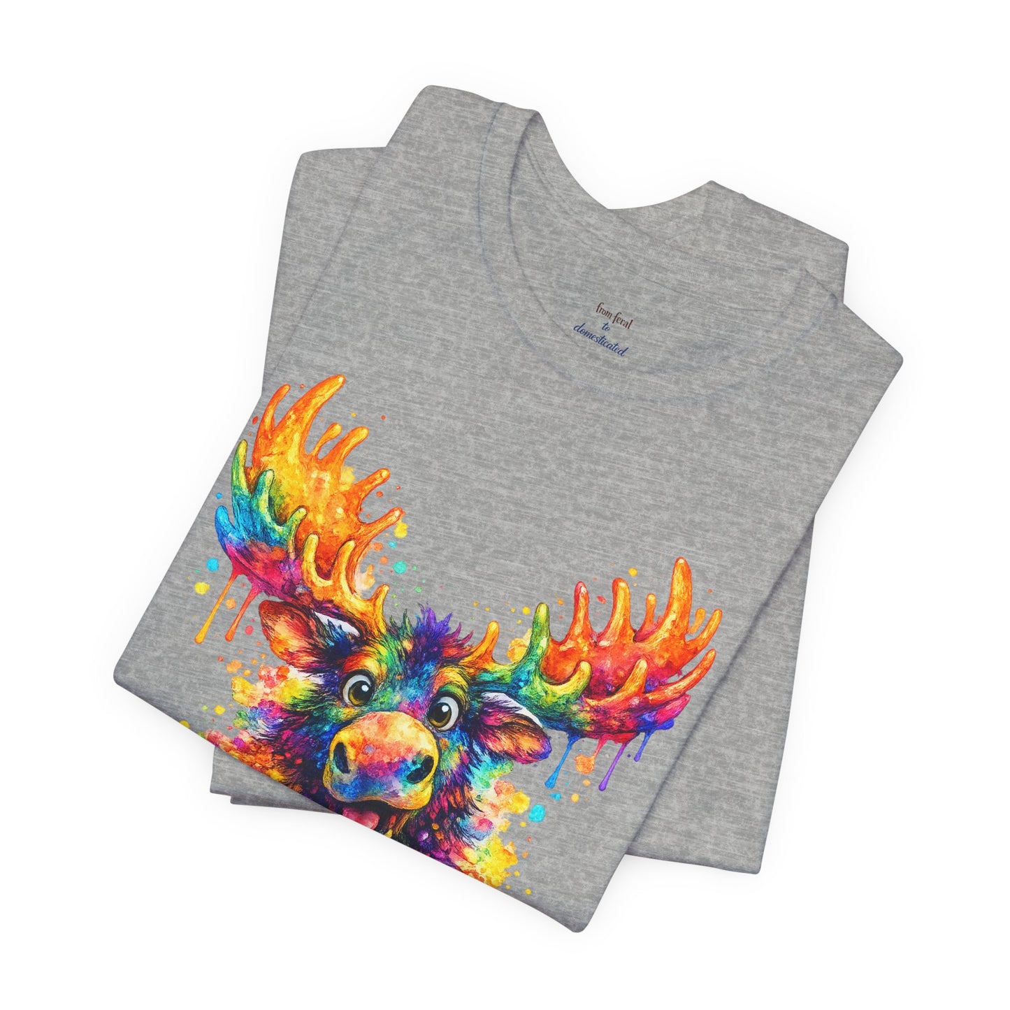 Watercolor Wildlife Moose T-Shirt