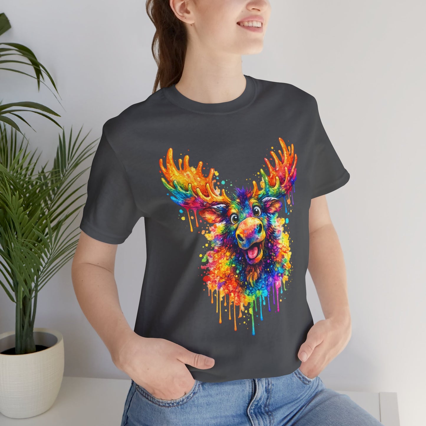 Watercolor Wildlife Moose T-Shirt