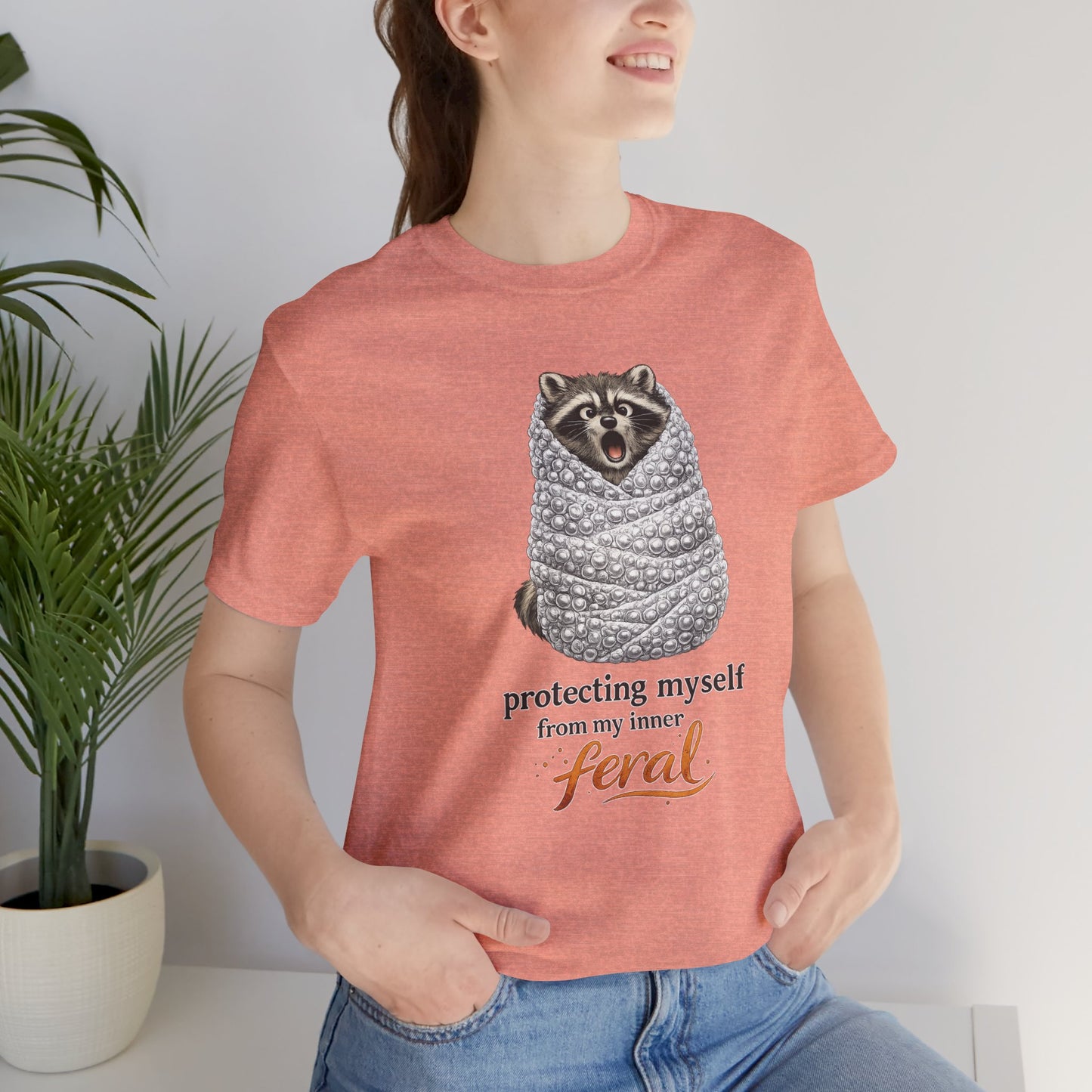 Bubble Wrapped Raccoon T-shirt