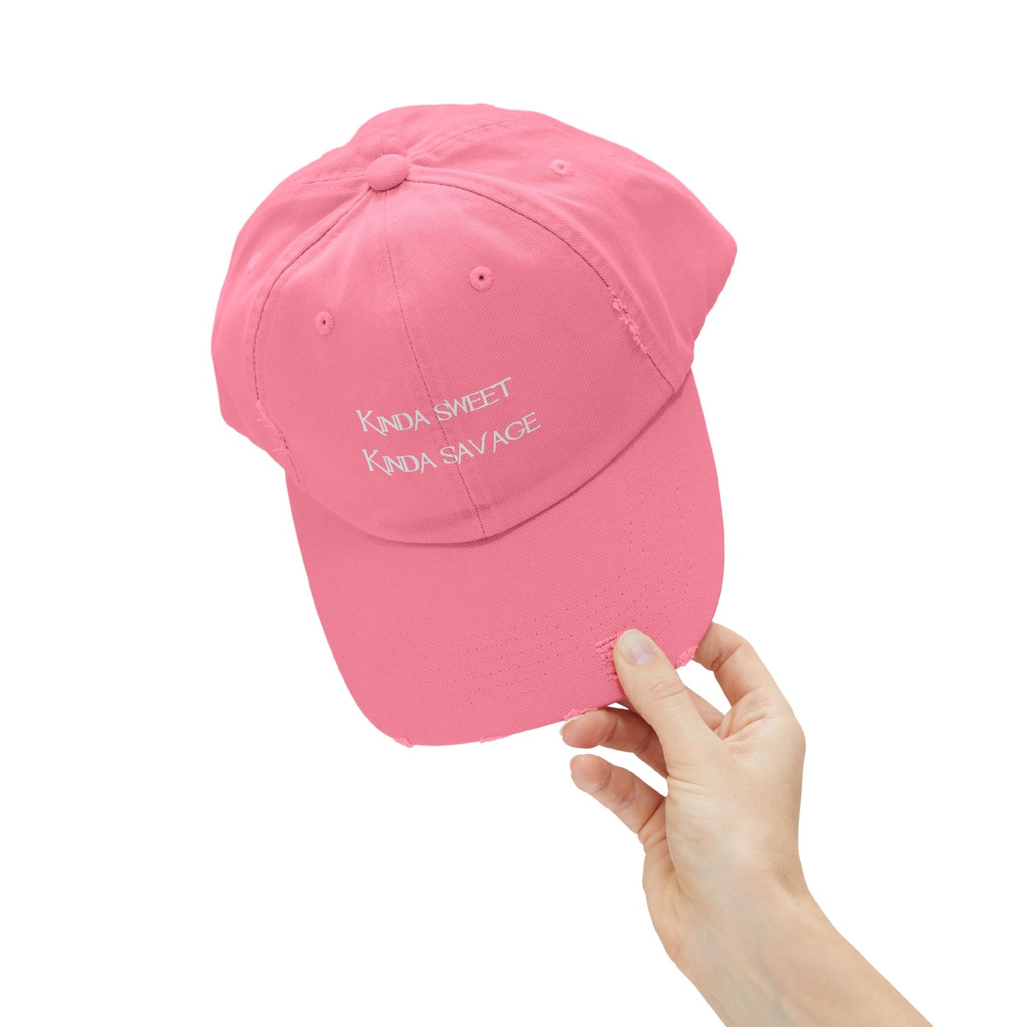 "Kinda Sweet" Distressed Cap —  Funny Truth Hat