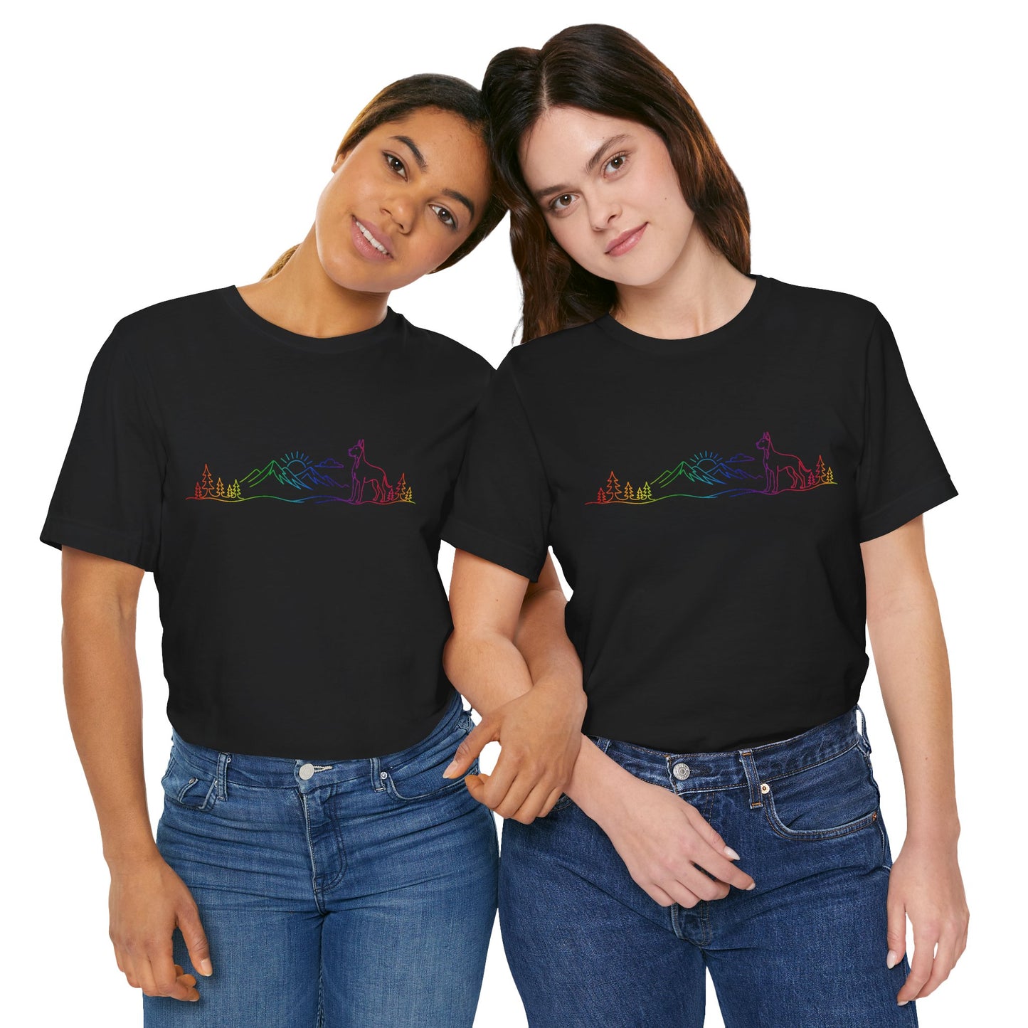 Cropped Great Dane Wild Lines T-Shirt