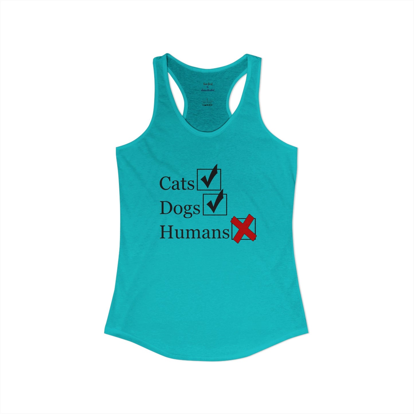 No Humans Racerback Tank