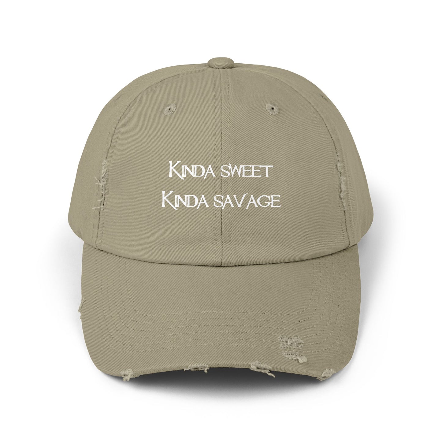"Kinda Sweet" Distressed Cap —  Funny Truth Hat