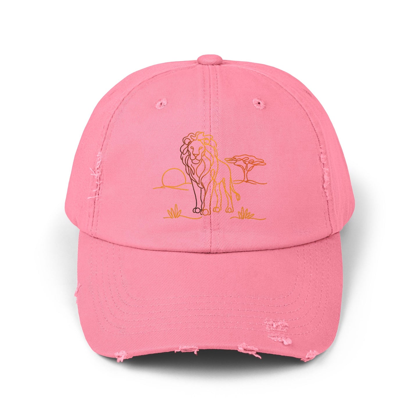 Safari Lion | Distressed Cap