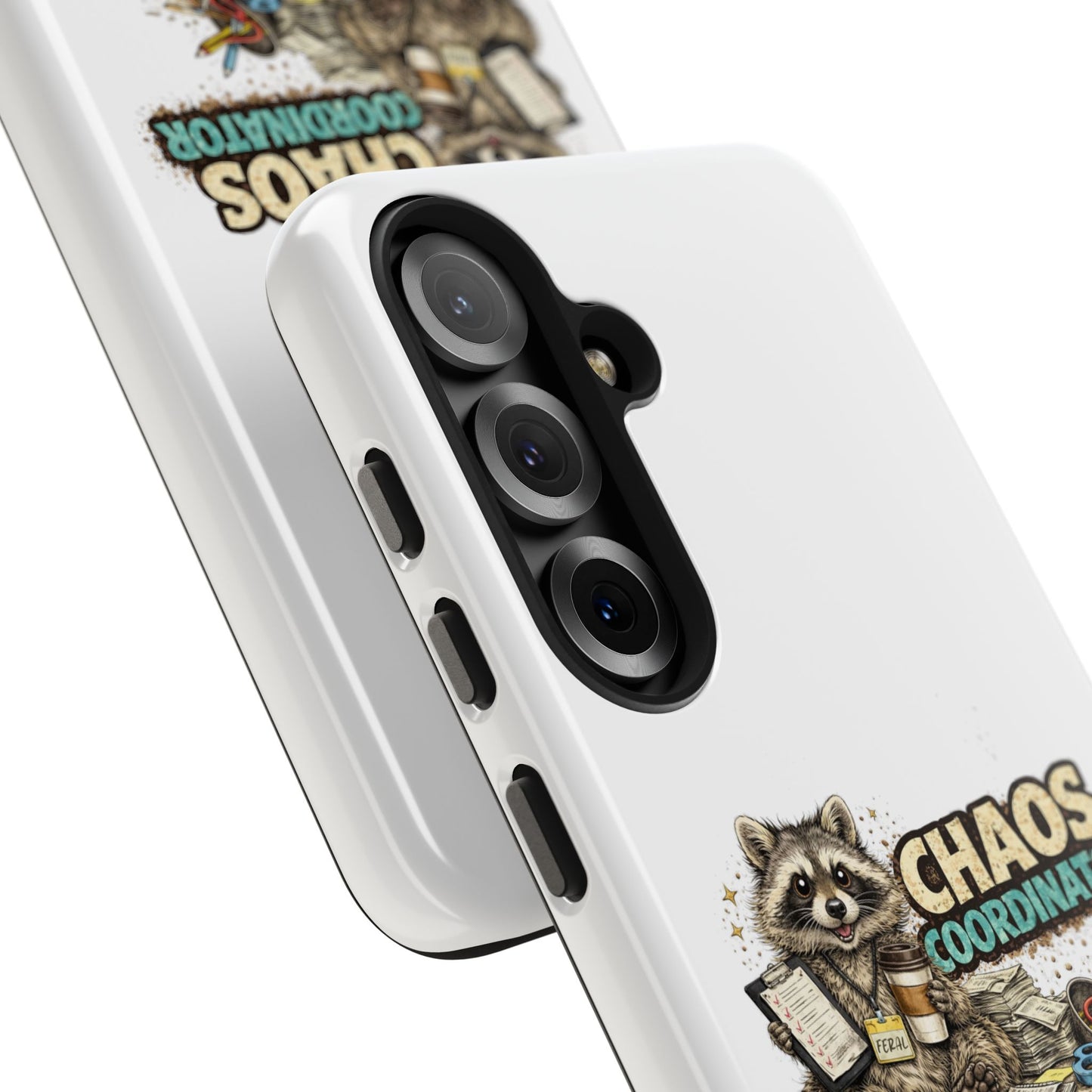 Chaos Coordinator Raccoon Phone Case — Tough & Cute Protective Phone Cover