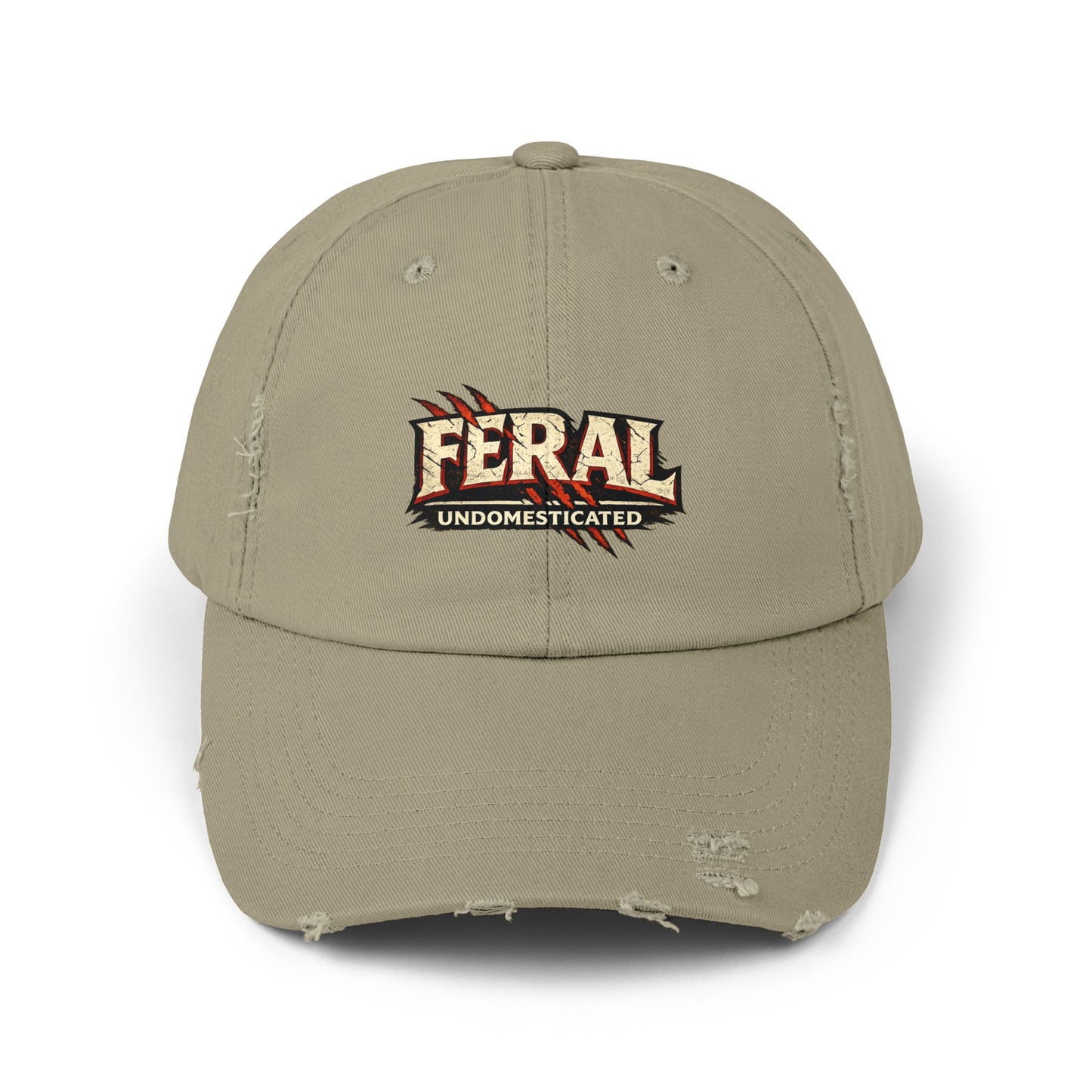 "Feral" Distressed Cap —  Funny Truth Hat