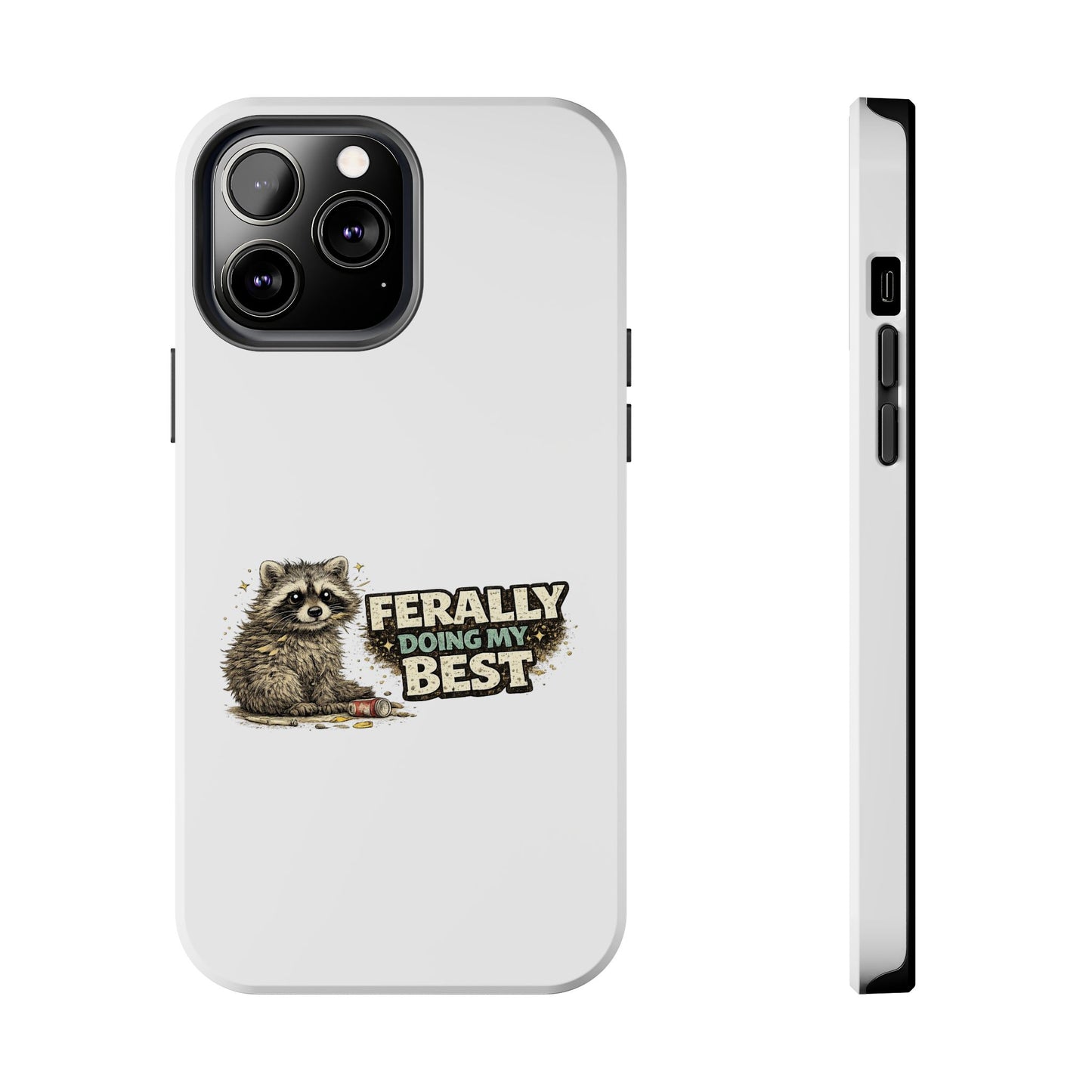 Ferally Raccoon Phone Case — Tough & Cute Protective Phone Cover