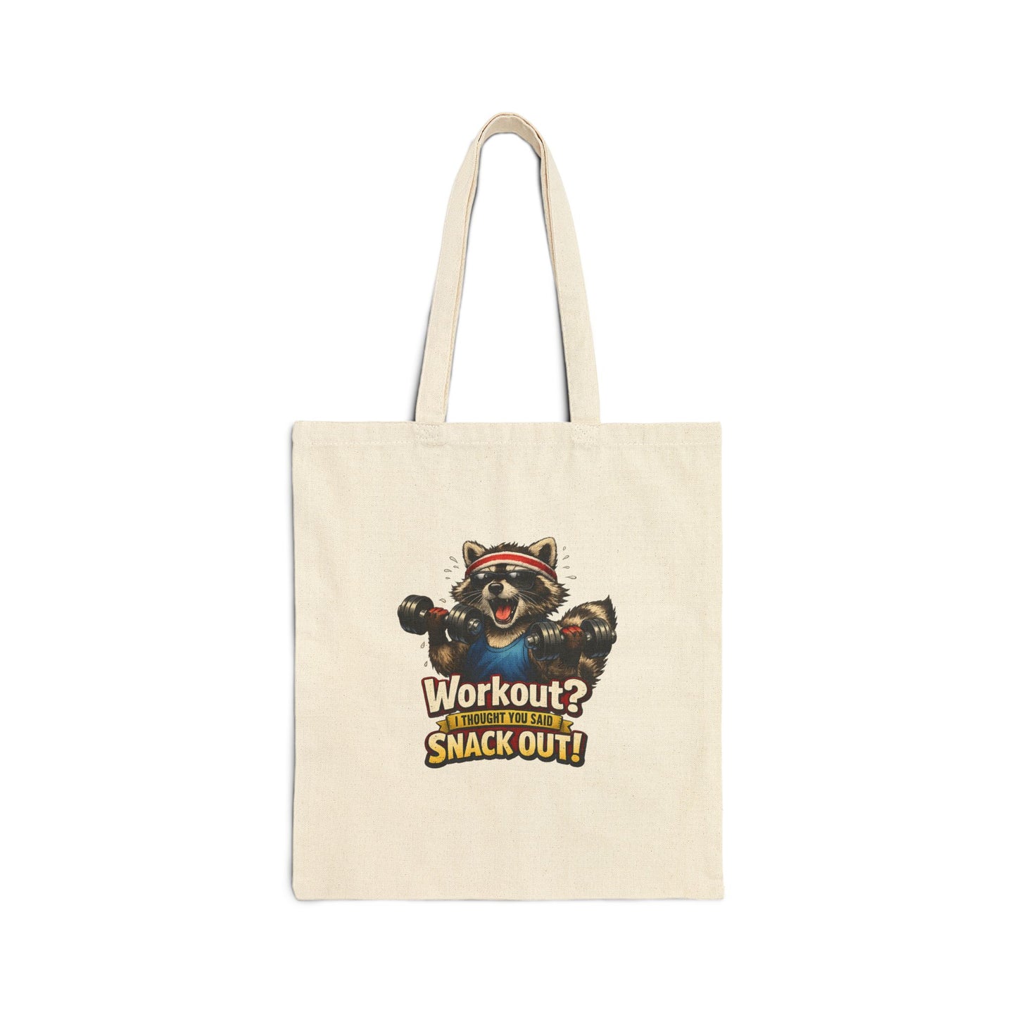 Snack Out Canvas Tote Bag