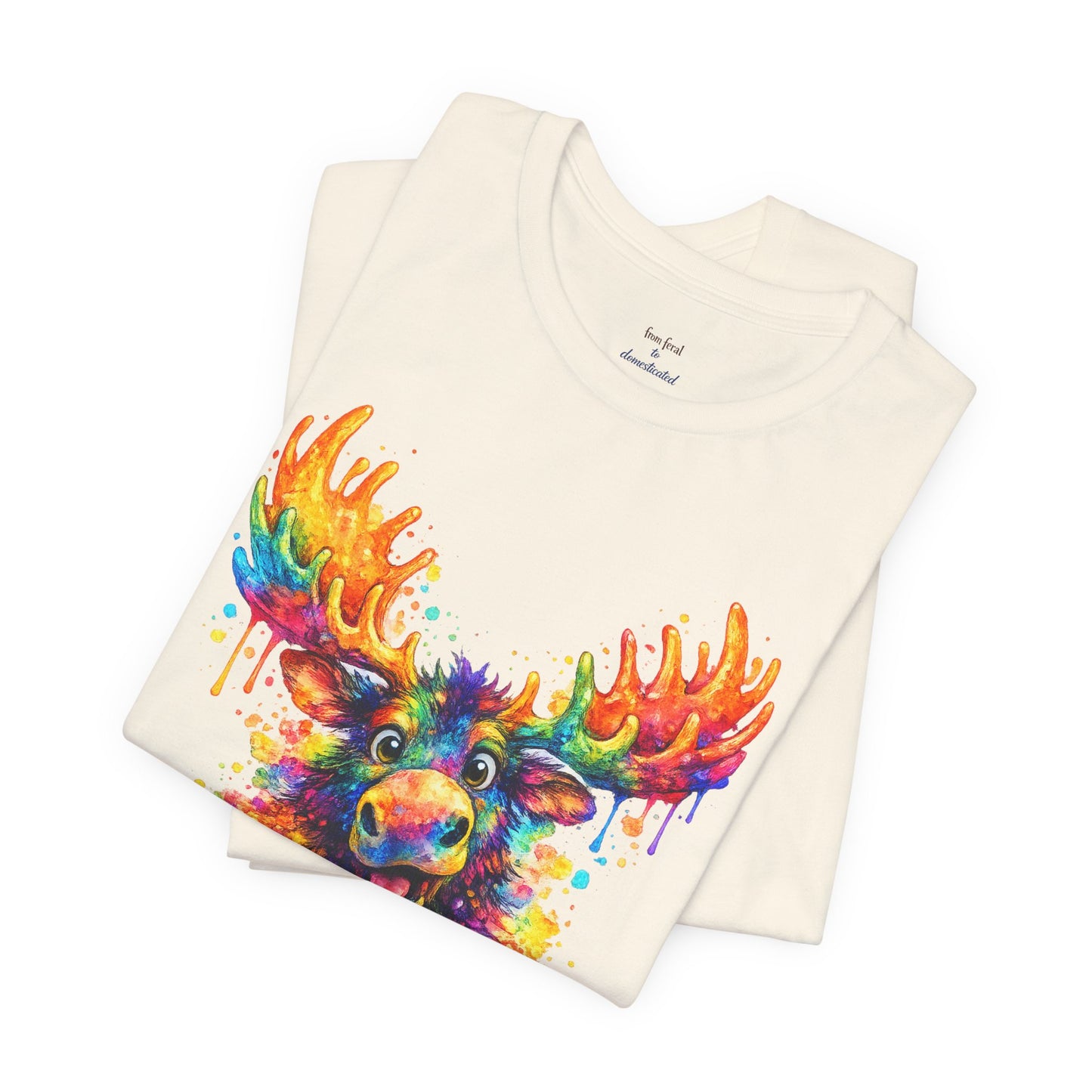 Watercolor Wildlife Moose T-Shirt