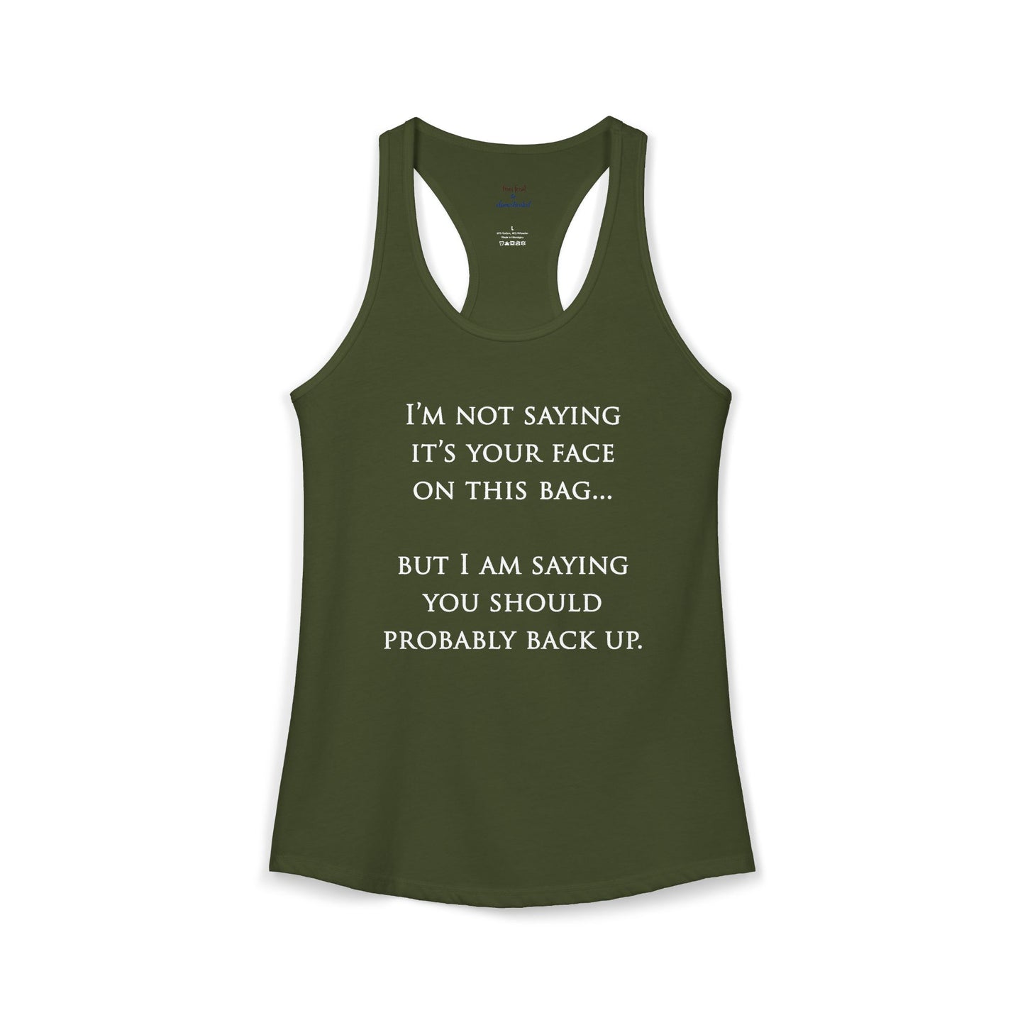 Face On The Bag Kickboxing Racerback Tank