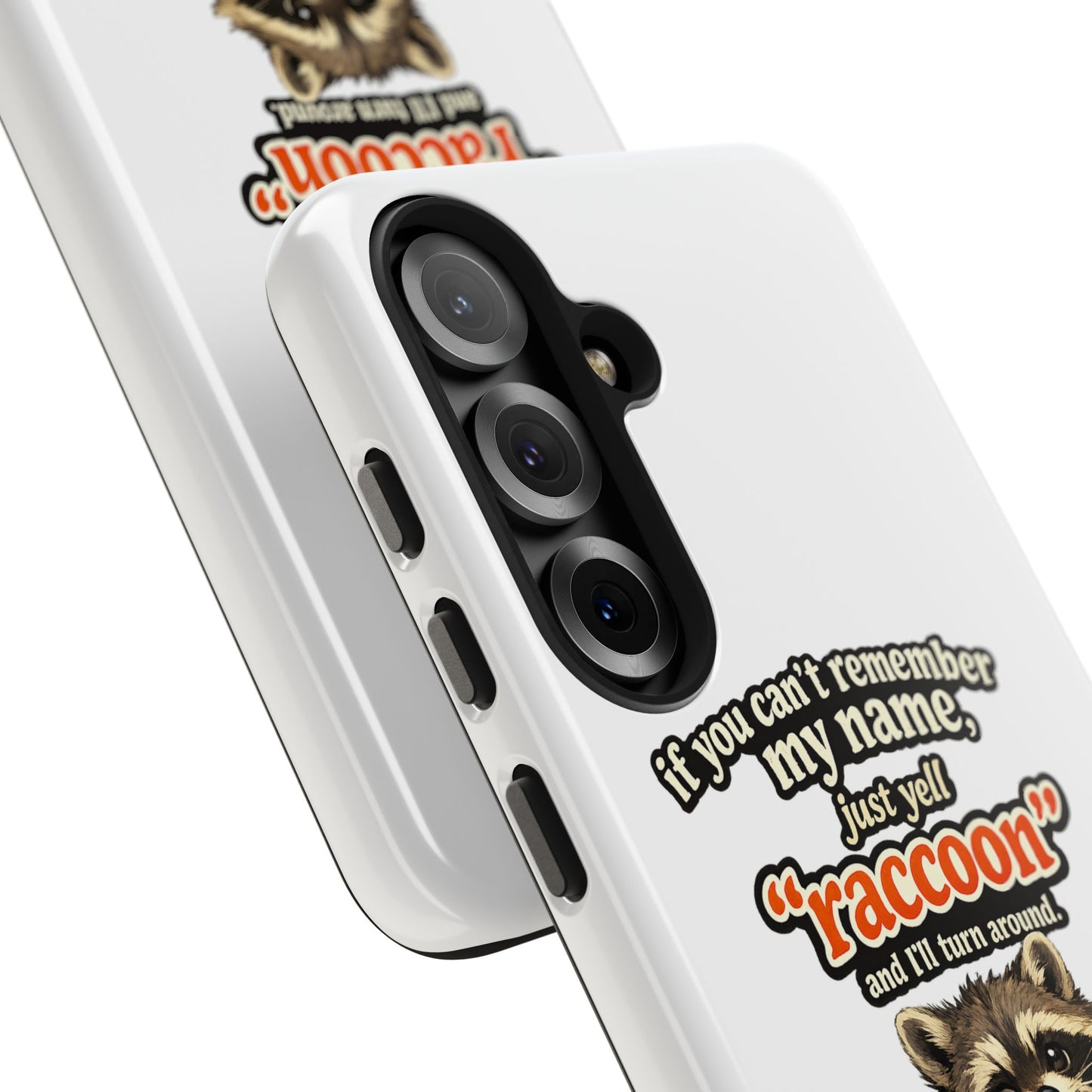 Yell Raccoon Phone Case — Tough & Cute Protective Phone Cover