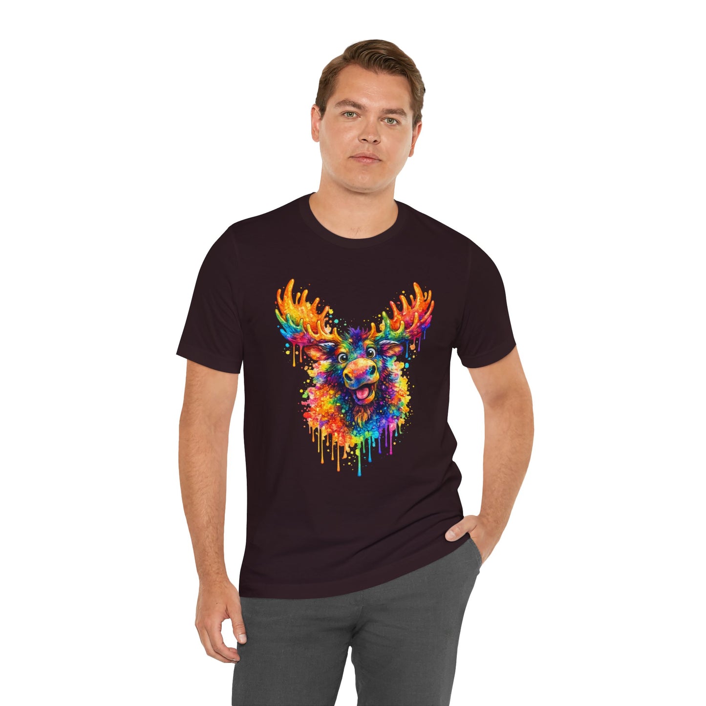 Watercolor Wildlife Moose T-Shirt