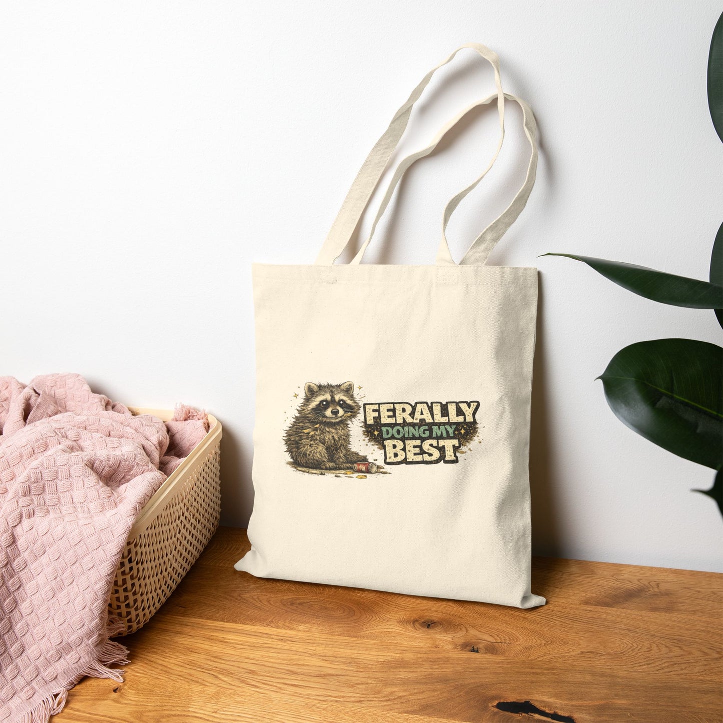 Ferally Doing My Best Canvas Tote Bag