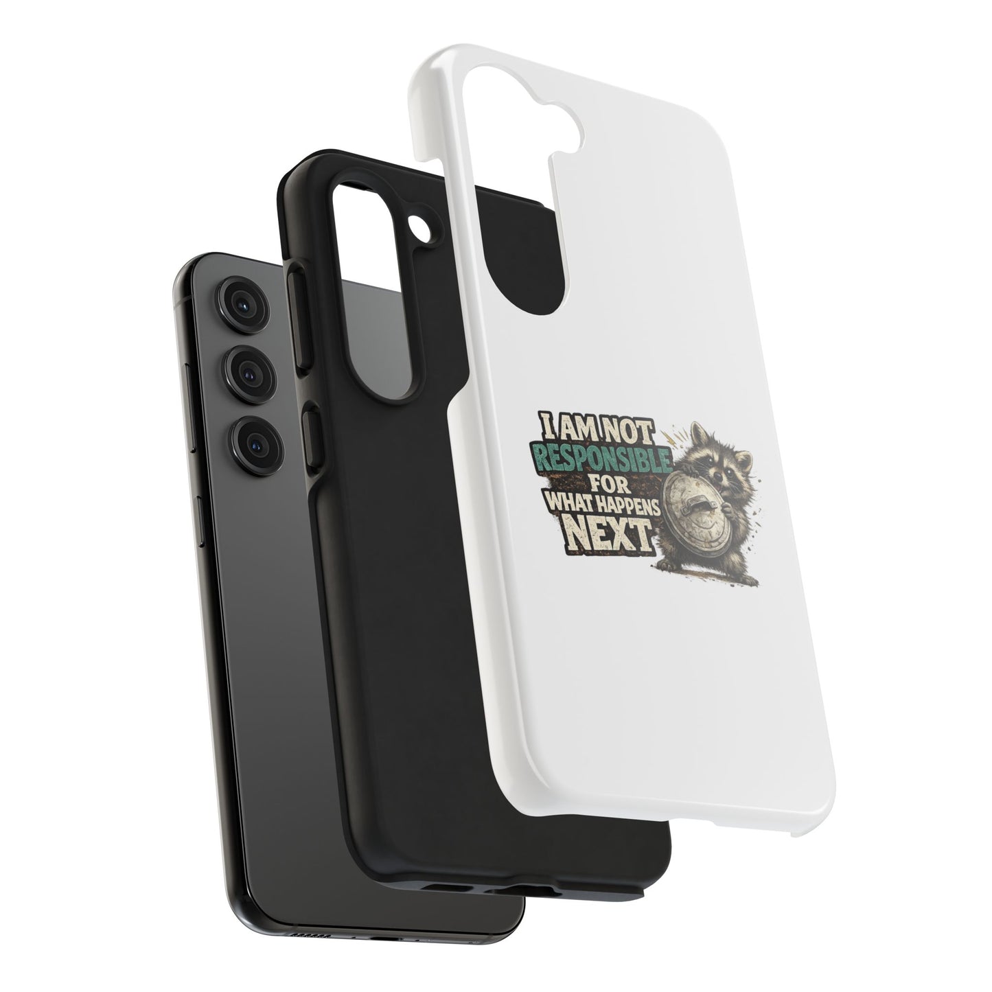 Not Responsible Raccoon Phone Case — Tough & Cute Protective Phone Cover