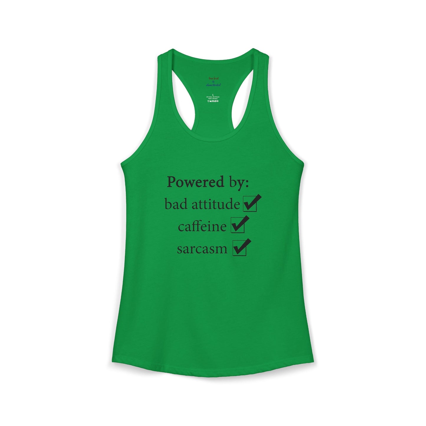I'm Powered By Racerback Tank